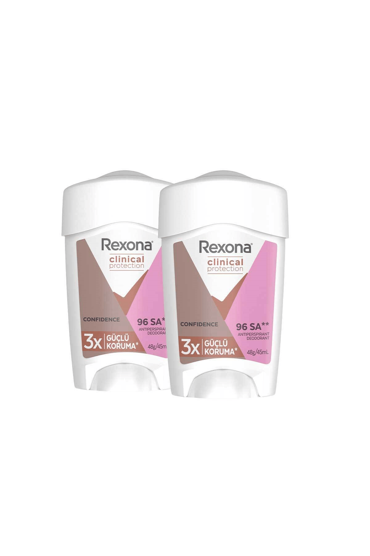 Rexona Clinical Protection Kadın Stick Deodorant Confidence 45 ml x2 Adet