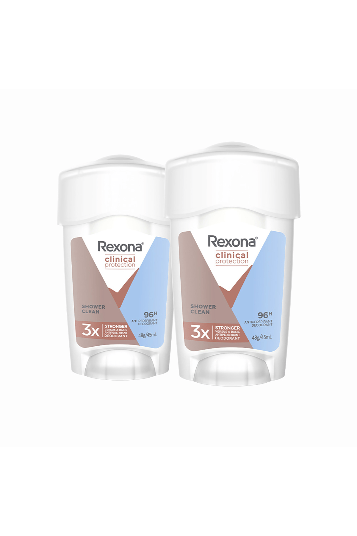 Rexona Clinical Protection Kadın Stick Deodorant Shower Clean 45 ml x2 Adet