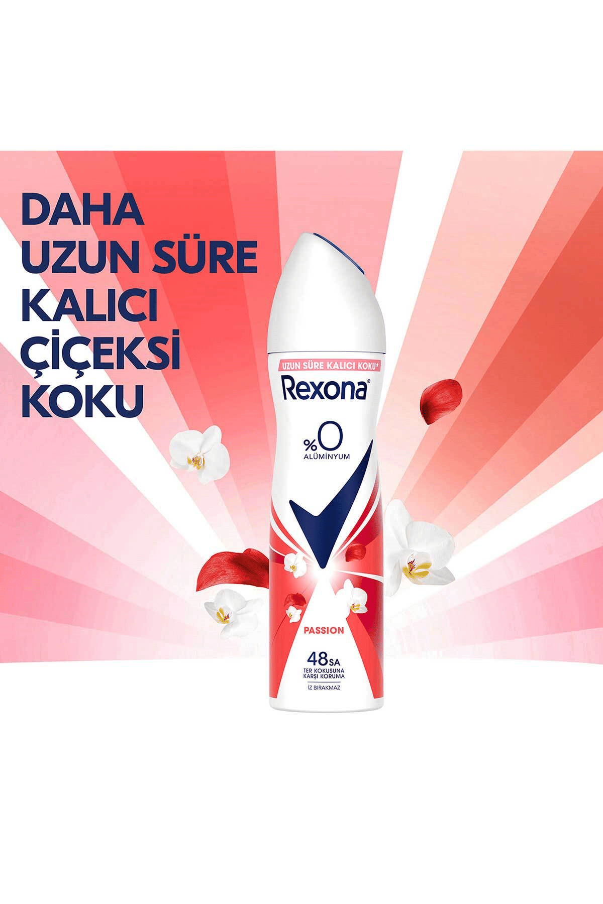 Rexona Kadın Sprey Deodorant Passion %0 Alüminyum 150 ml X3