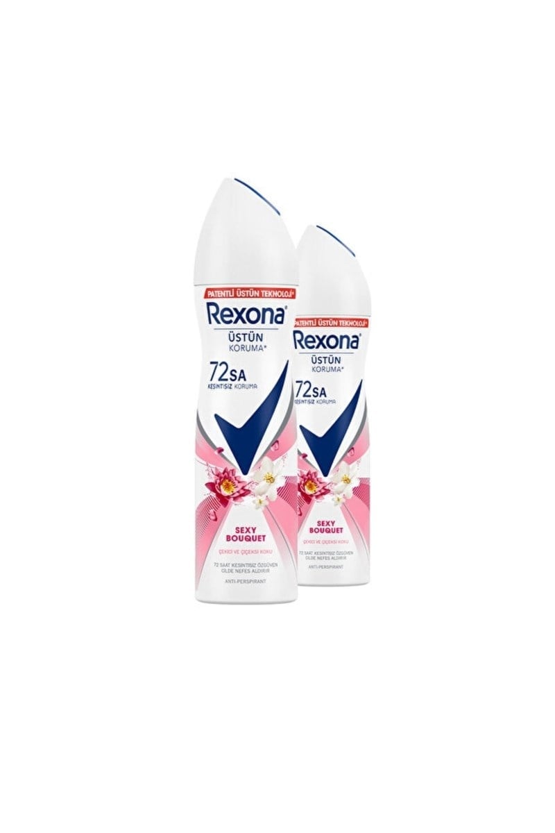 Rexona Kadın Sprey Deodorant Sexy Bouquet 72 Saat Kesintisiz Üstün Koruma 150 ml X2
