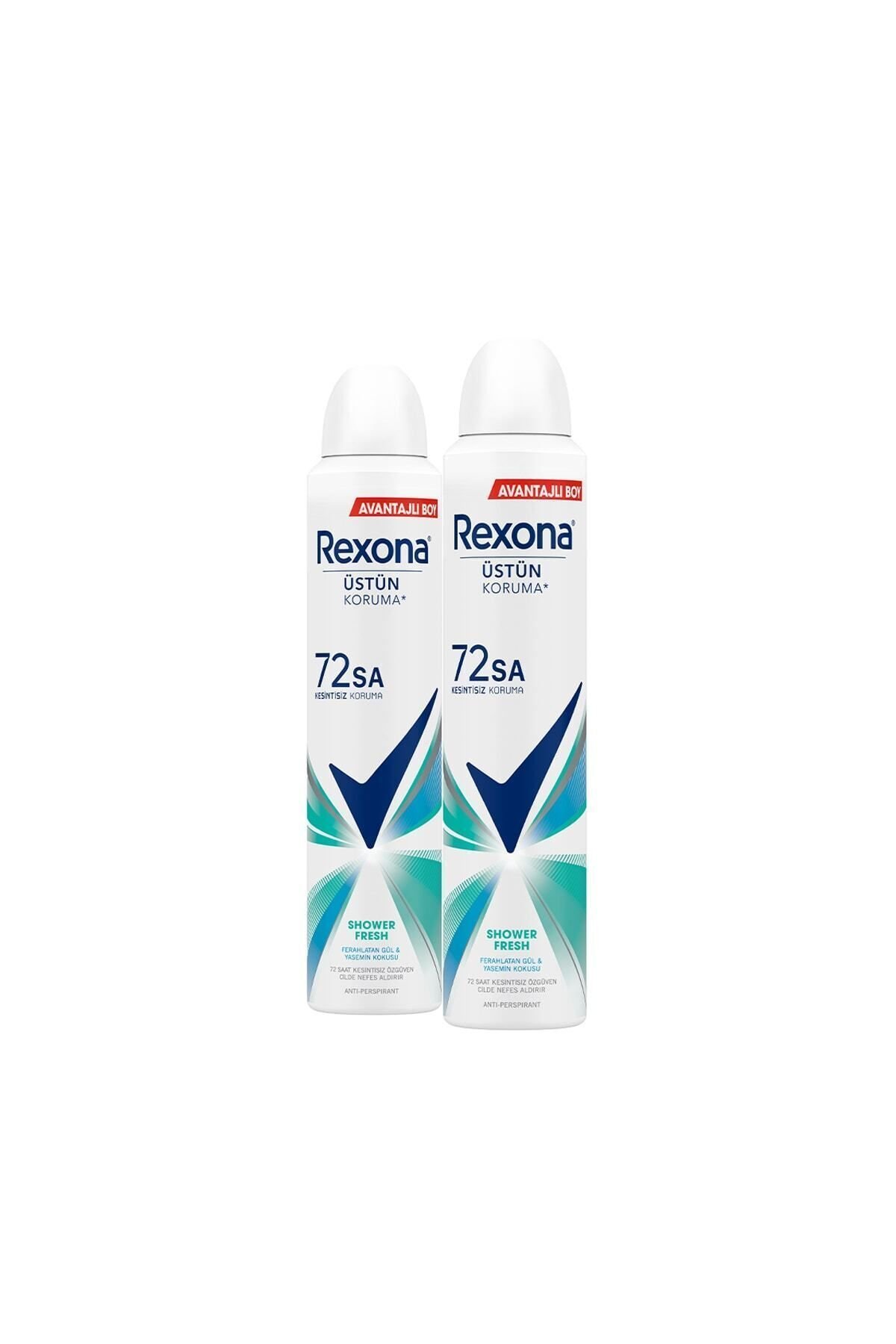 Rexona Kadın Sprey Deodorant Shower Fresh Avantajlı Boy 200 ml X2 Adet