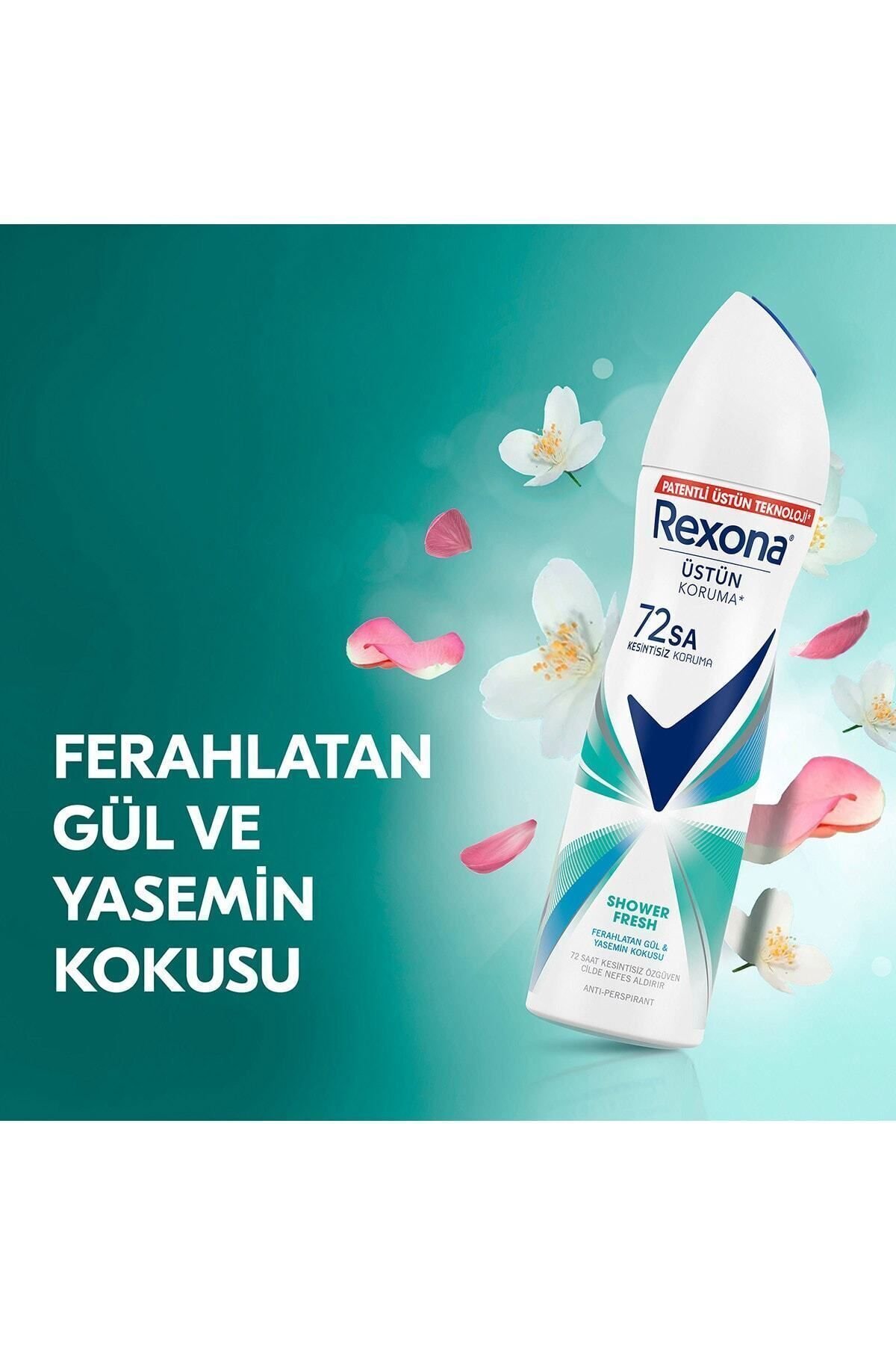 Rexona Kadın Sprey Deodorant Shower Fresh 72 Saat Kesintisiz Üstün Koruma 150 ml X2