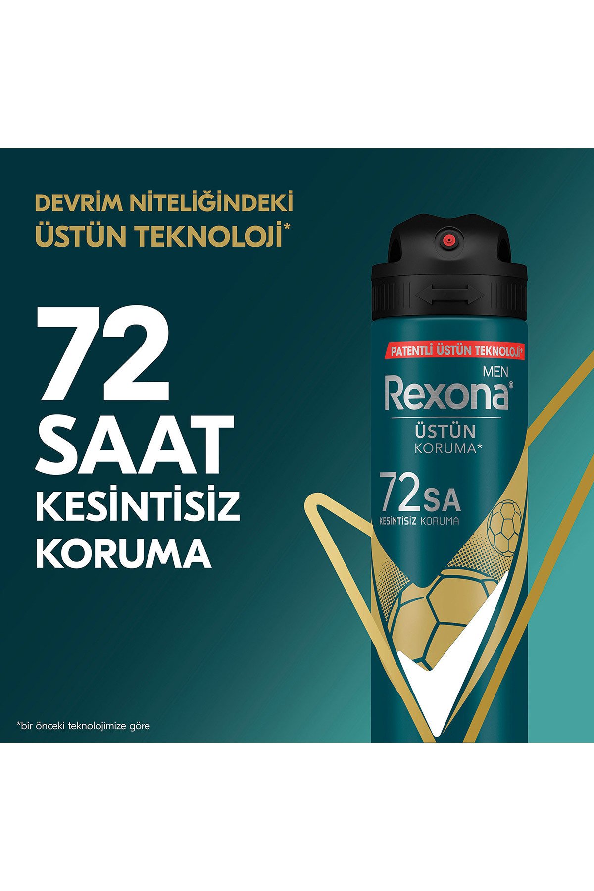 Rexona Men Erkek Sprey Deodorant Champions 72 Saat Kesintisiz Üstün Koruma 150 ml X 3 adet