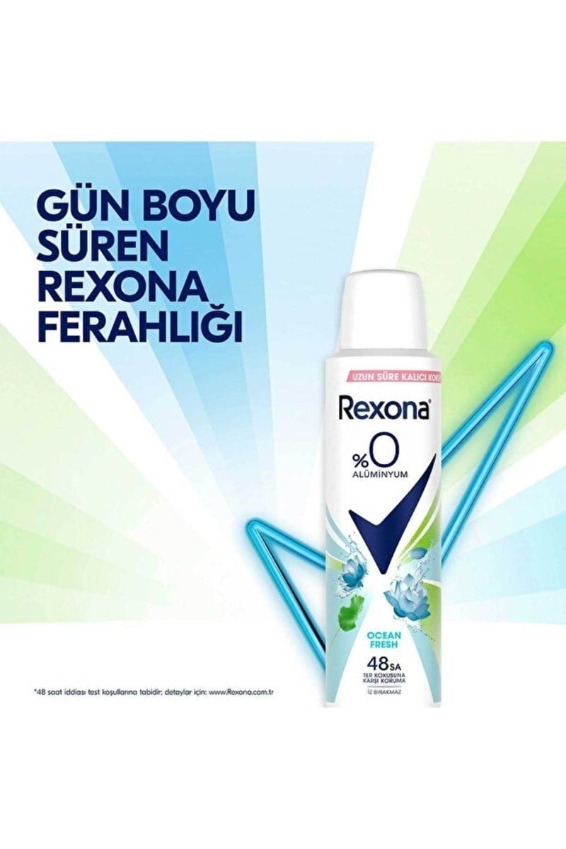 REXONA OCEAN FRESH %0ALUMINYUM DEO 150ML X3