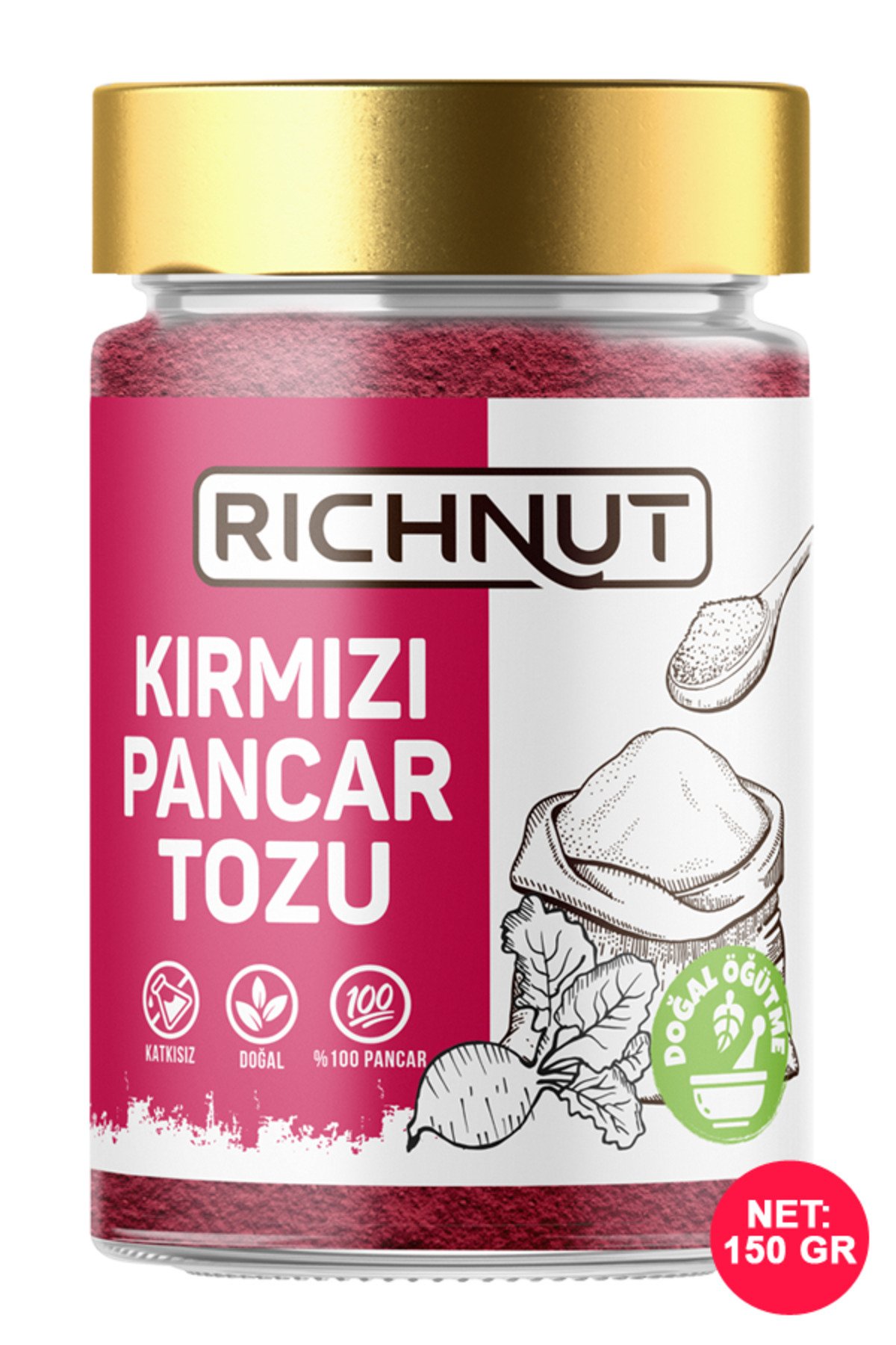 Richnut  Kırmızı Pancar Tozu 150 Gr