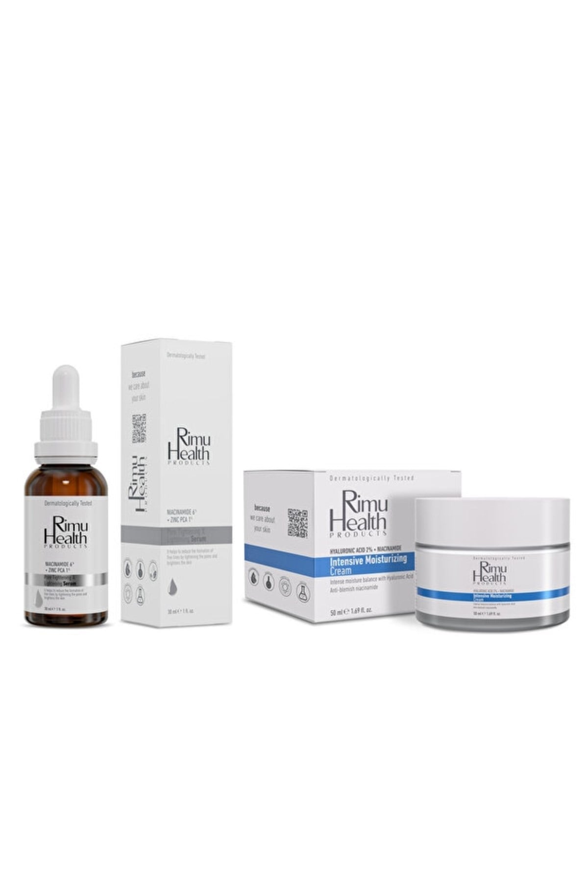 Rimu Health Products Pure Tightening Serum + Nemlendirici Aydınlatıcı Yüz Kremi 50 Ml