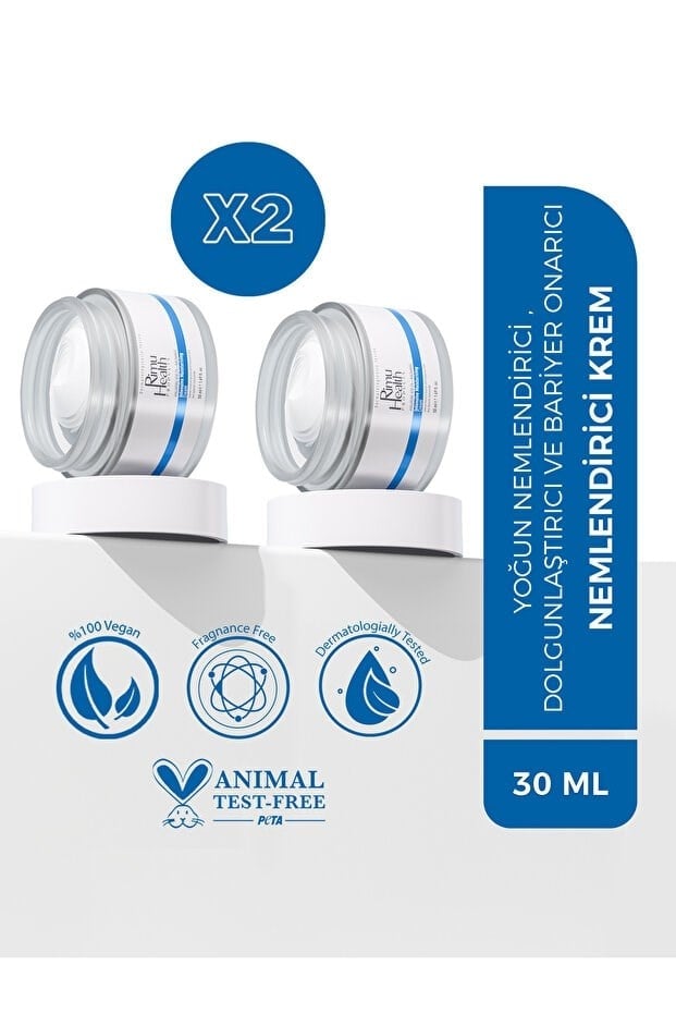 Rimu Health Products Su Bazlı Moisturizer Nemlendirici Aydınlatıcı Yüz Kremi 50 Ml x2