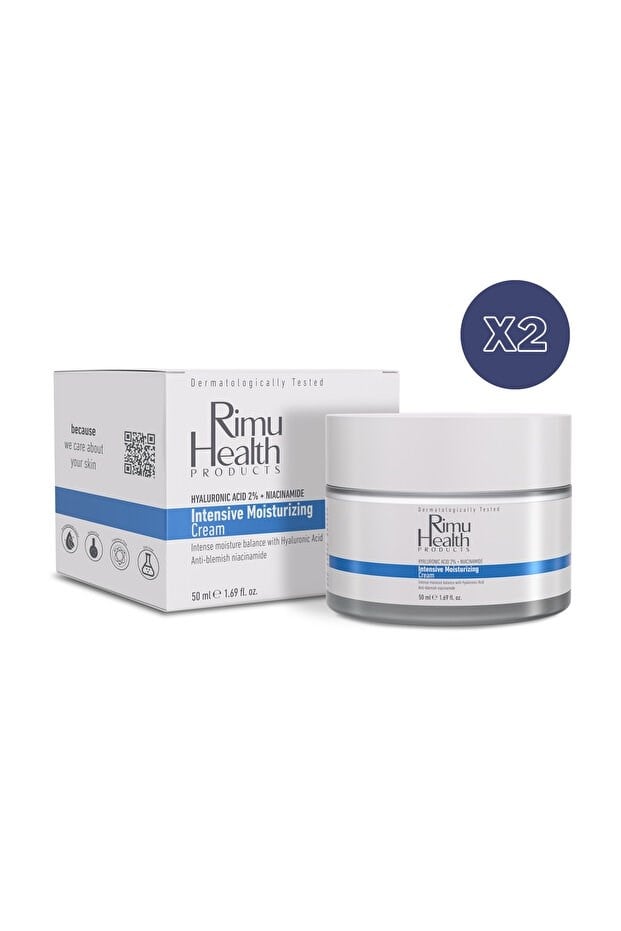 Rimu Health Products Su Bazlı Moisturizer Nemlendirici Aydınlatıcı Yüz Kremi 50 Ml x2