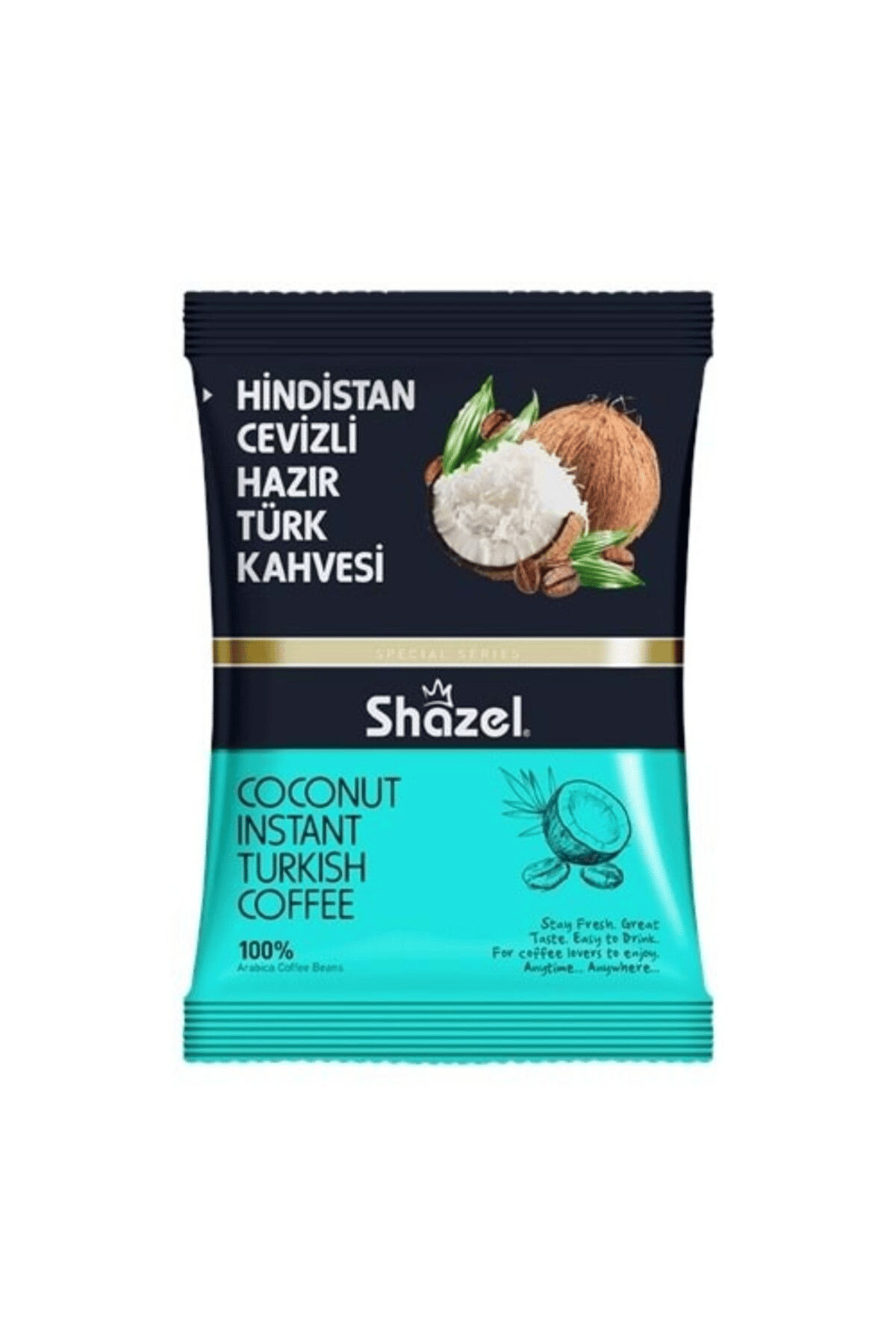 Shazel Hindistan Cevizli Hazır Türk Kahvesi 100g (AROMALI)