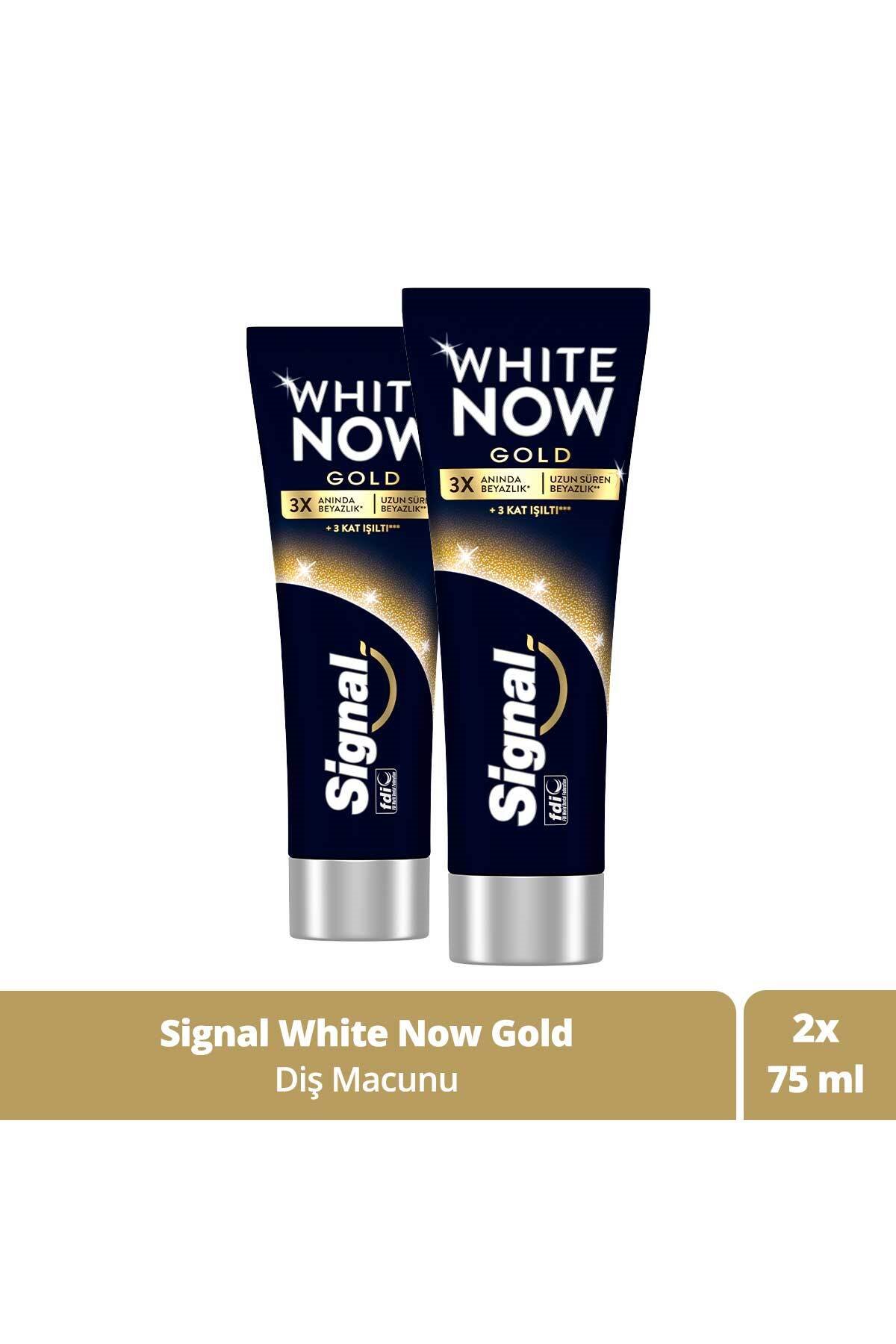 Signal White Now Gold Anında Beyazlatıcı Diş Macunu 75 ml x2 Adet
