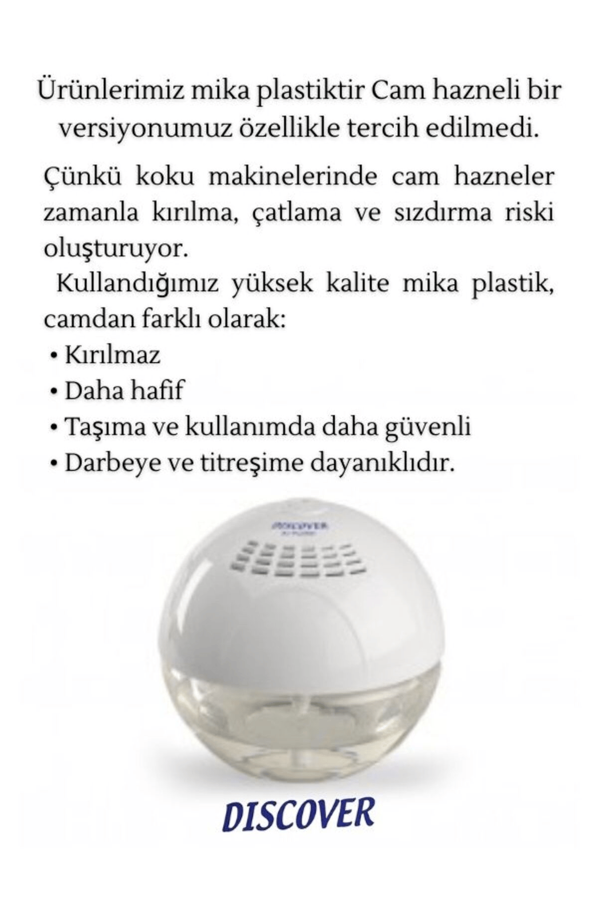 Sihirli Küre Air Purifier Geniş Alan Kokulandırma Cihazı Beyaz