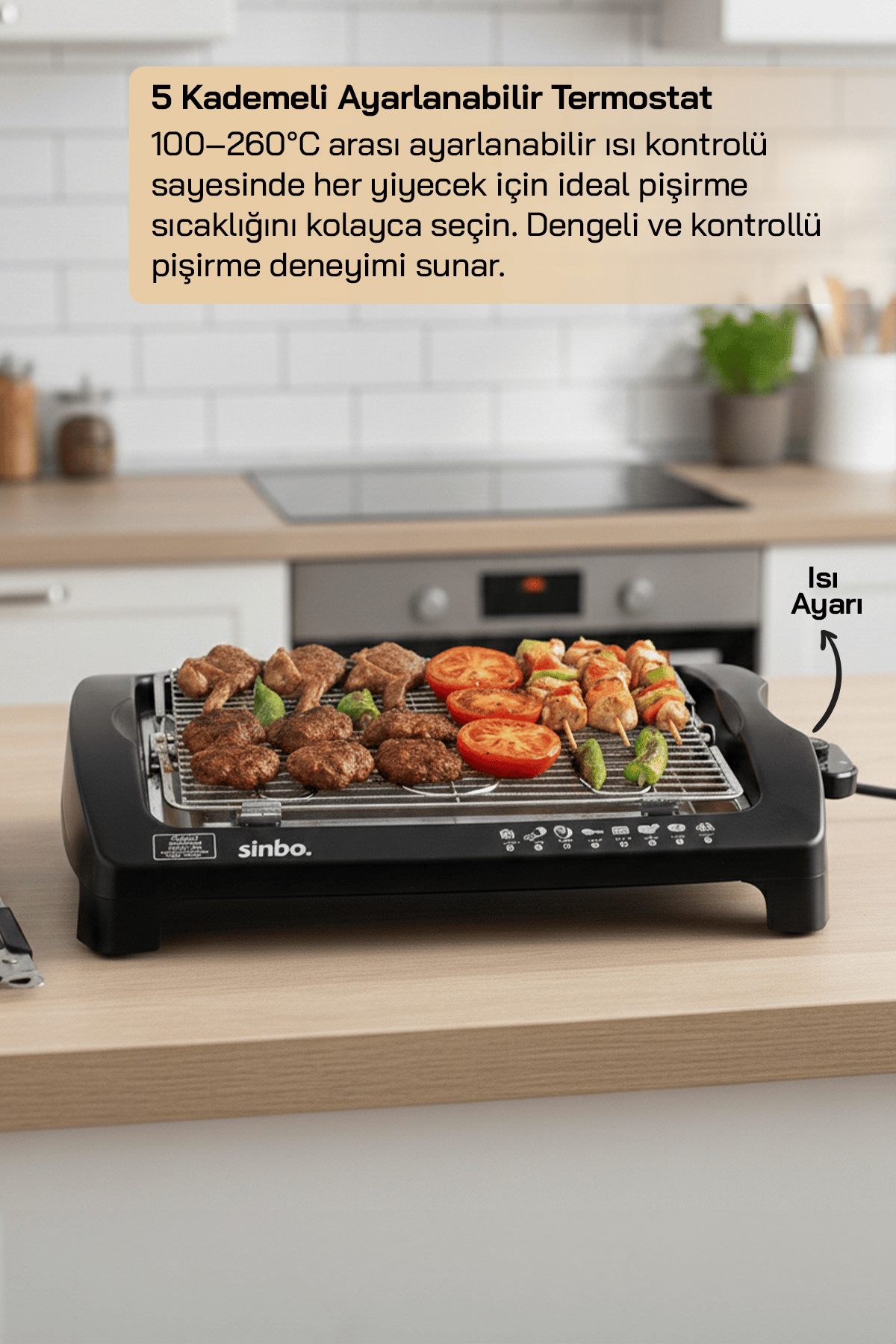 Sinbo Sbg-7102 Barbekü & Mangal Elektrikli Izgara
