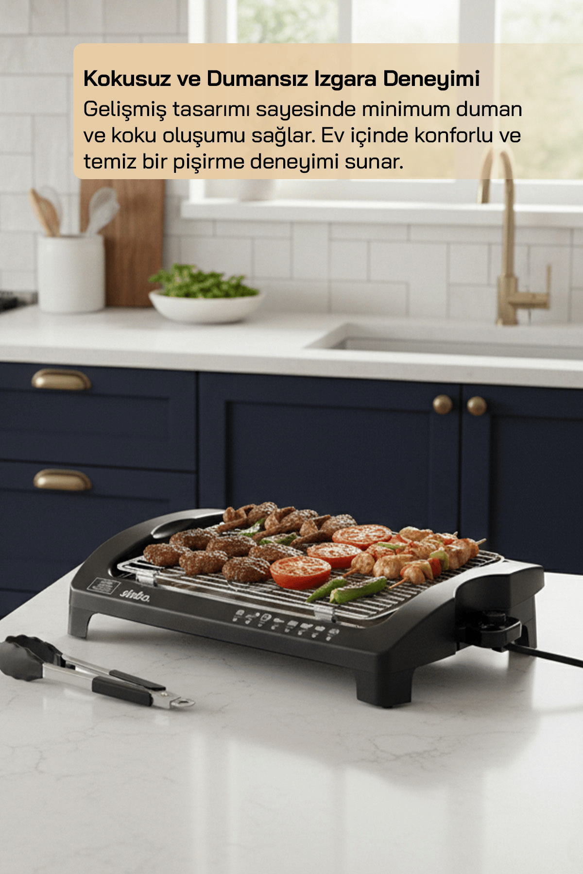 Sinbo Sbg-7102 Barbekü & Mangal Elektrikli Izgara