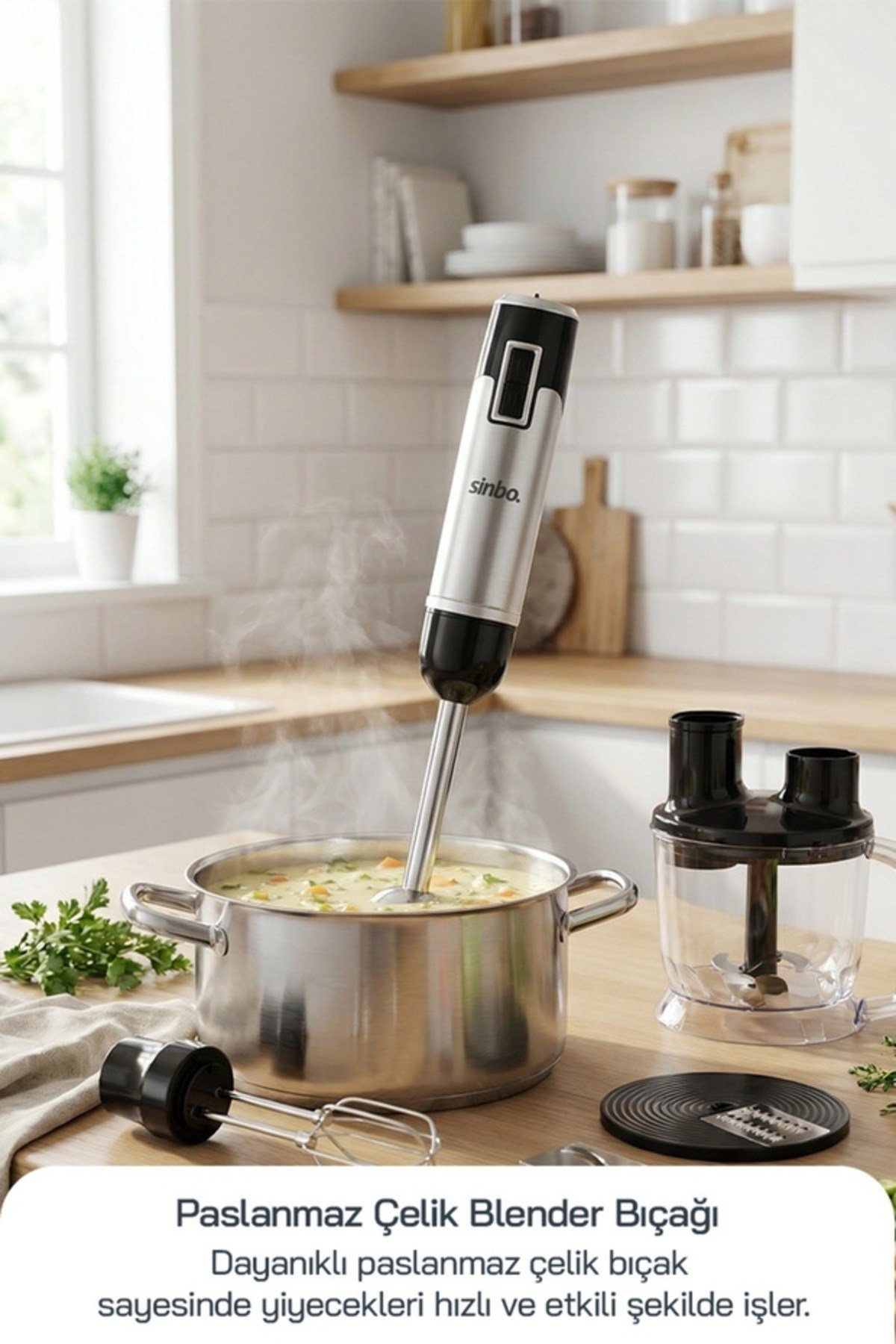 Sinbo SHB-3186 5 Fonksiyonlu El Blender Seti