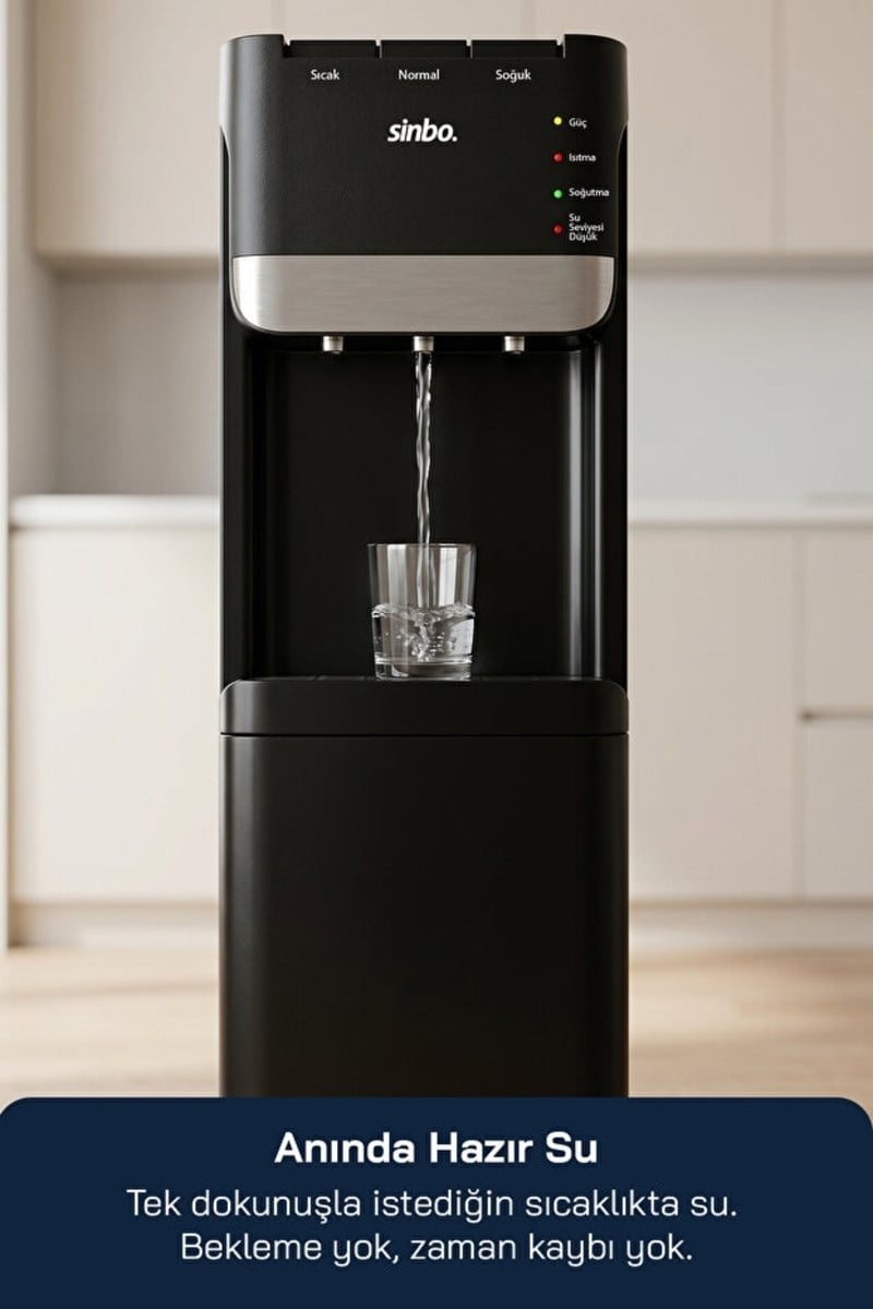 Sinbo SWD-6204 Gizli Damacanalı Su Sebili
