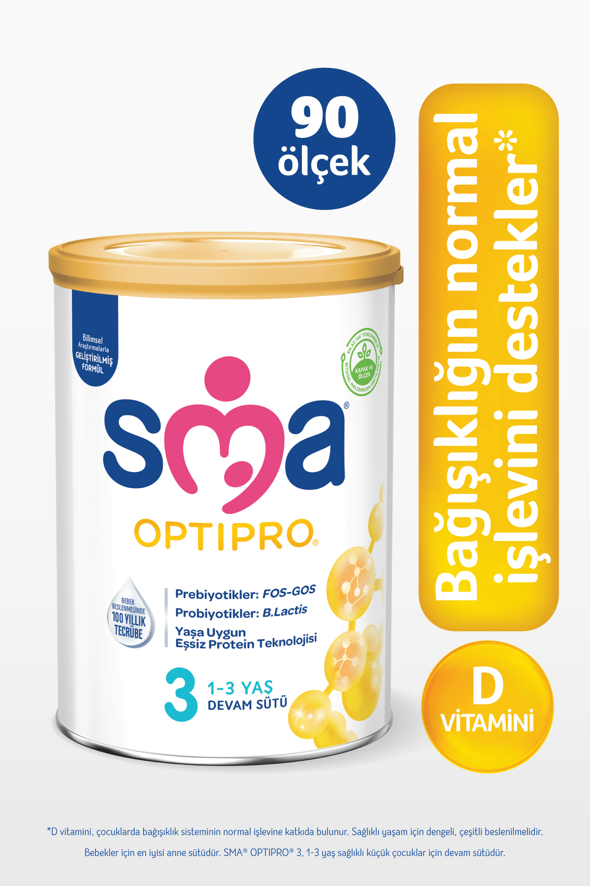 Sma Optipro Probiyotik 3 Devam Sütü 400 Gr X 3 Adet