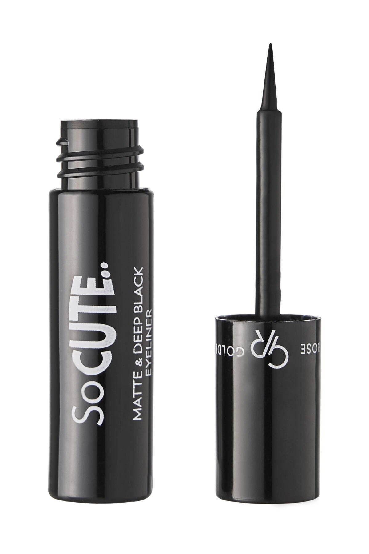 So Cute Matte & Deep Black Eyeliner - Mini Mat Siyah Eyeliner - 8691190966638