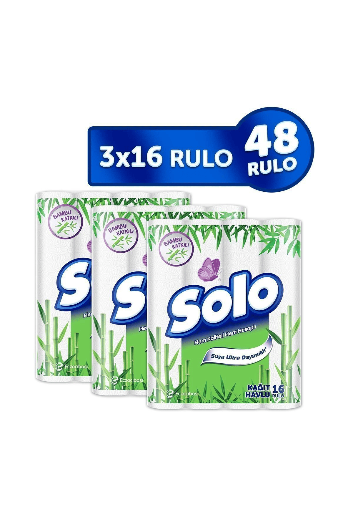 Solo Bambu Kağıt Havlu 16'lı x3 Adet