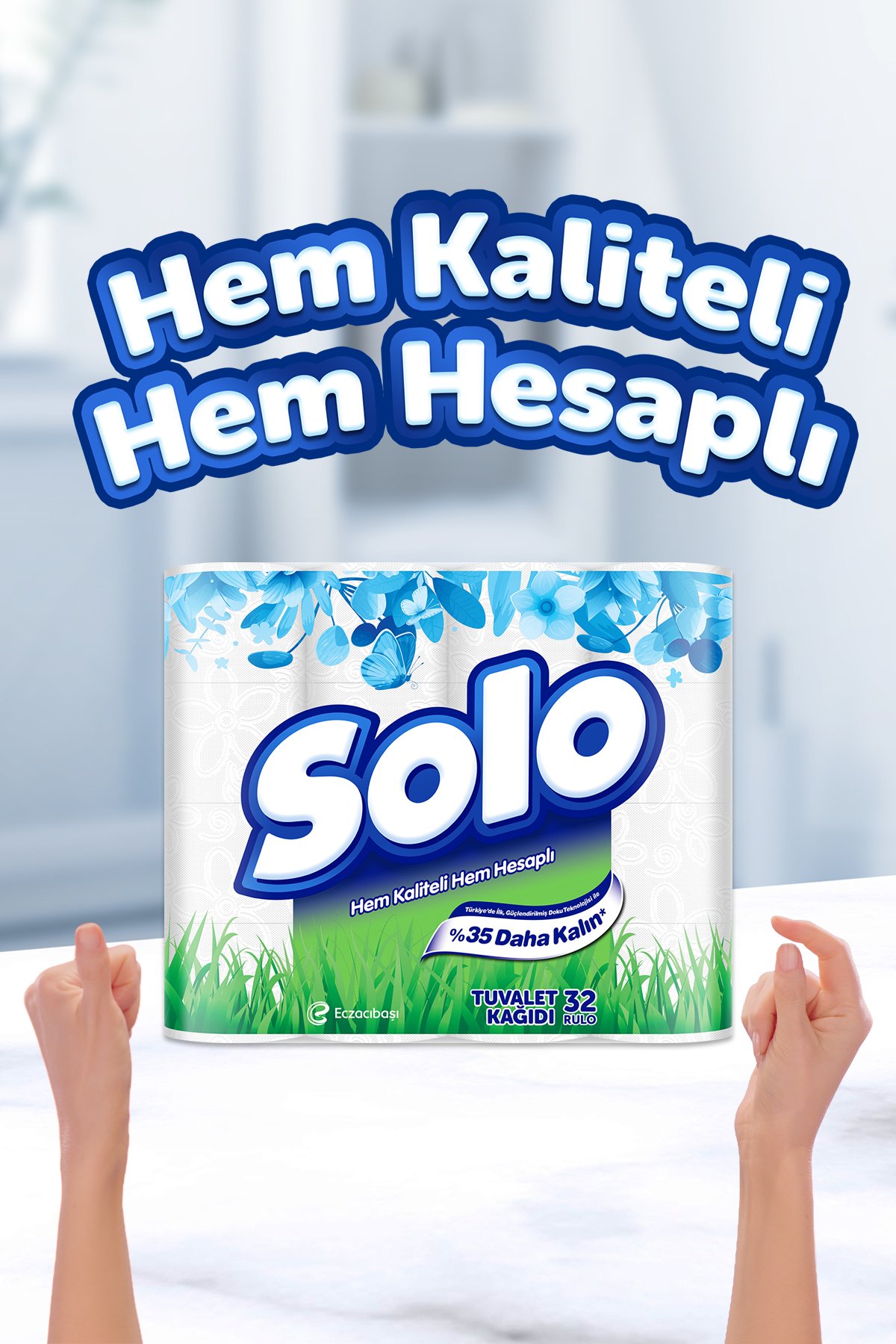 Solo Ultra Dayanıklı Tuvalet Kağıdı 32'li x3 Adet