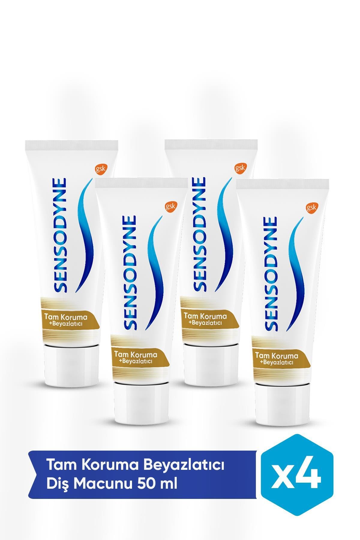 Tam Koruma Beyazlatıcı Diş Macunu 50 Ml. 4'lü Set