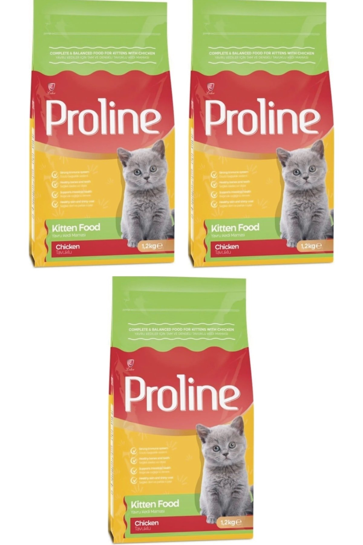 Tavuklu Kitten Yavru Kedi Maması 3x1.2 Kg.