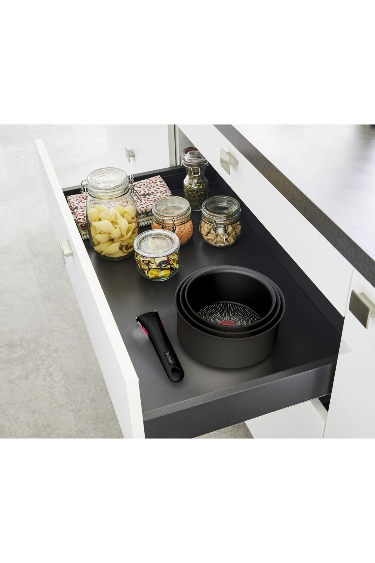 TEFAL Titanyum 3X Ingenio Ultimate 12 Parça Büyük Tava Tencere Seti - 2100129591