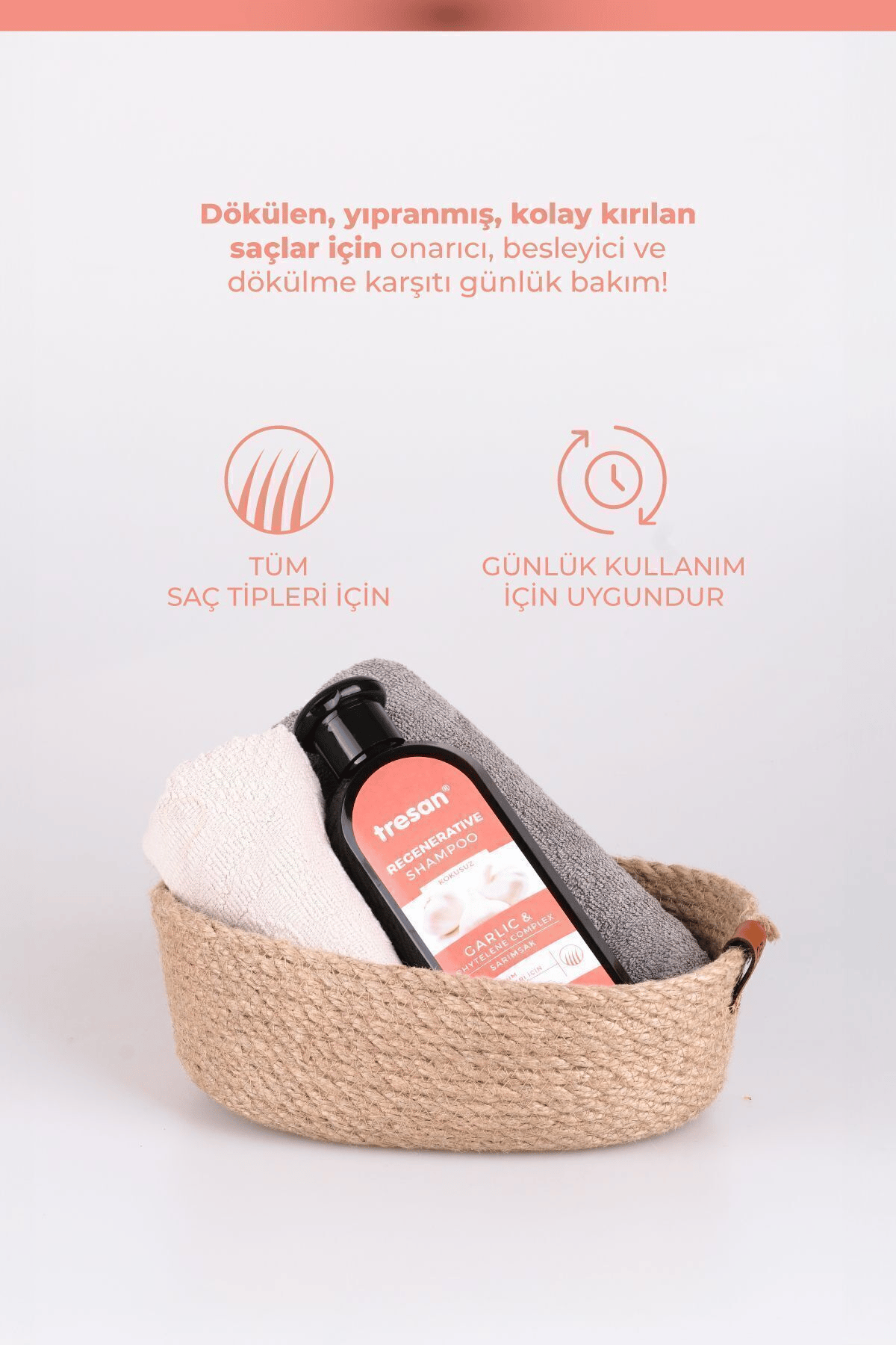 Tresan Sarımsak Onarıcı Bakım Şampuanı 300 ml