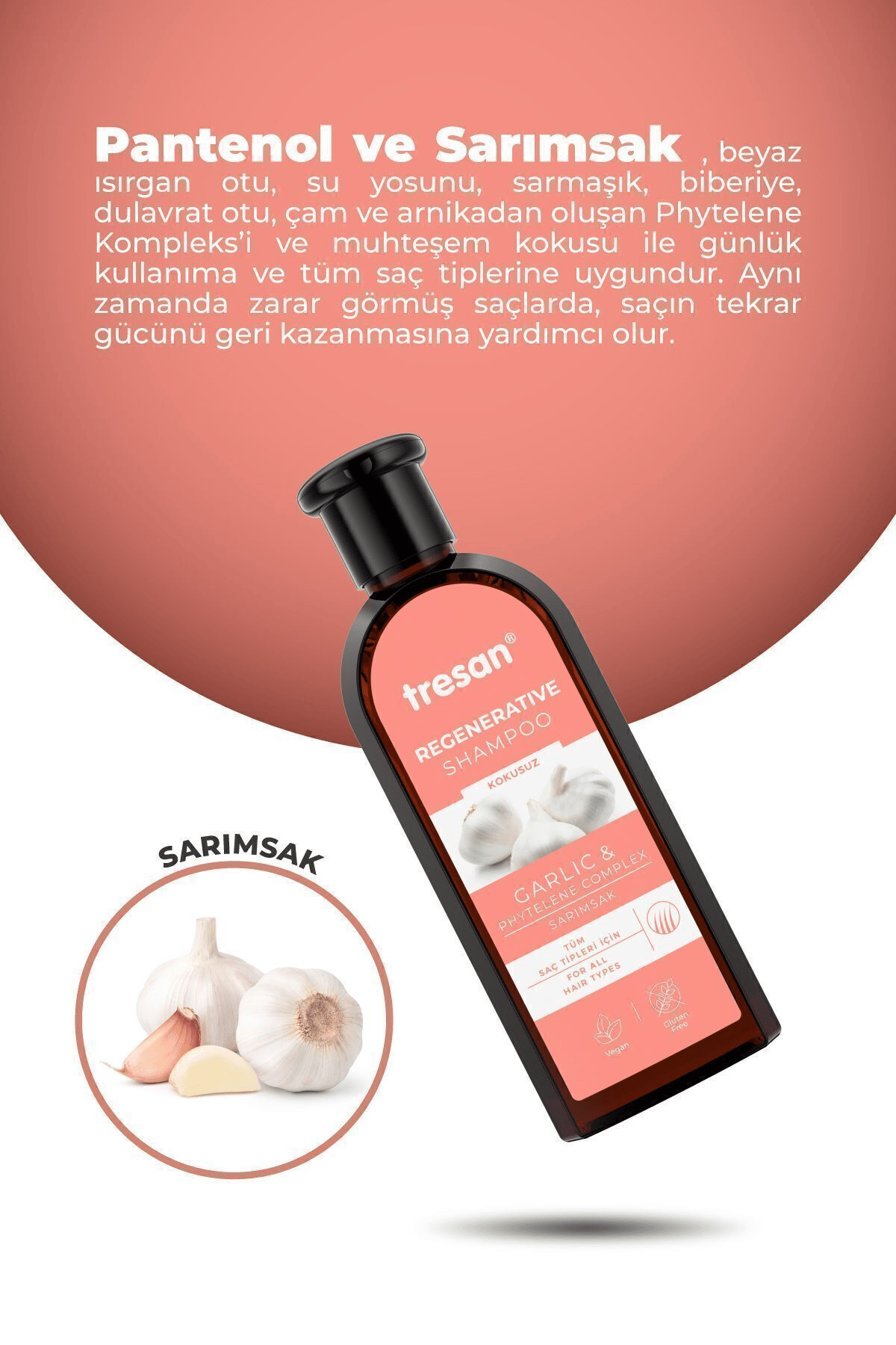 Tresan Sarımsak Onarıcı Bakım Şampuanı 300 ml