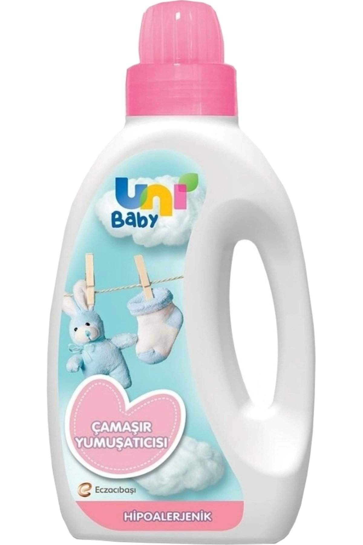 Uni Baby Çamaşır Deterjanı 1500 ml x3 Adet + Uni Baby Yumuşatıcı 1500ml x3 Adet