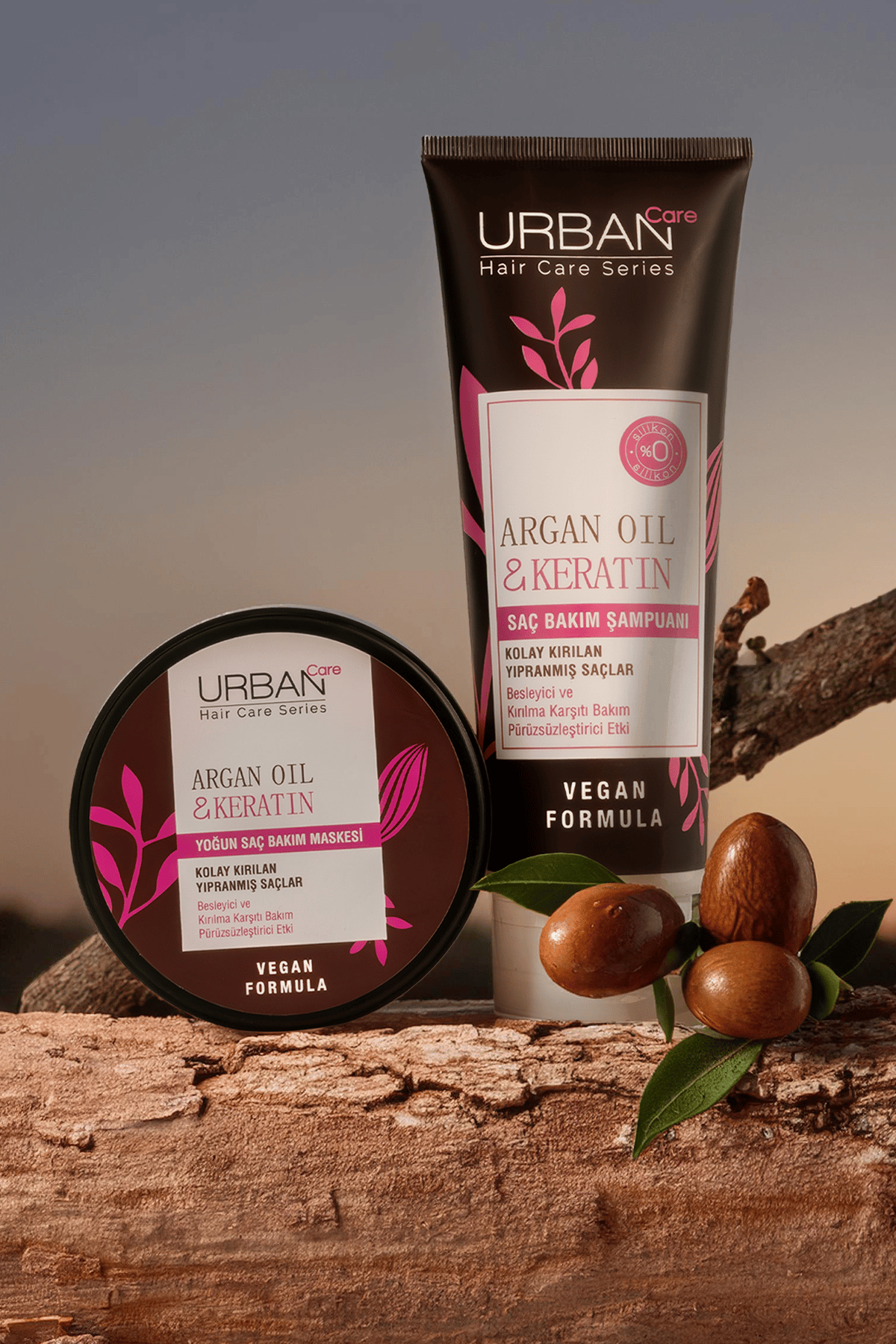 Urban Care Argan Oil & Keratin Kolay Kırılan Yıpranmış Saçlara Özel Saç Bakım Şampuanı -vegan-250ml