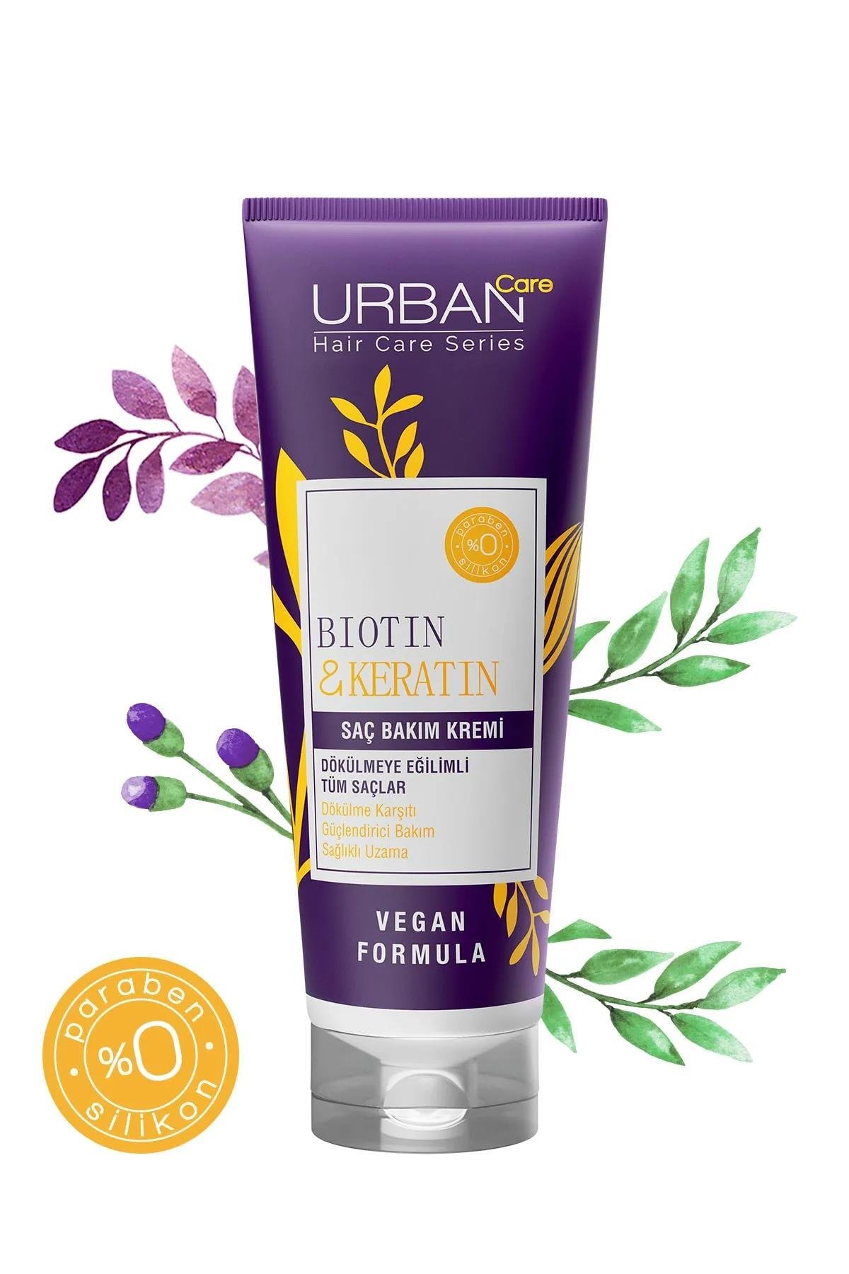 Urban Care Biotin&keratin Dökülmeye Eğilimli Saçlara Özel Saç Kremi-vegan-250ml
