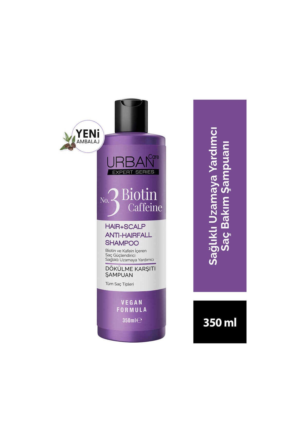 Urban Care Expert Biotin Ve Kafein Dökülme Karşıtı Hızlı Uzamaya Yardımcı Şampuan 350 ml