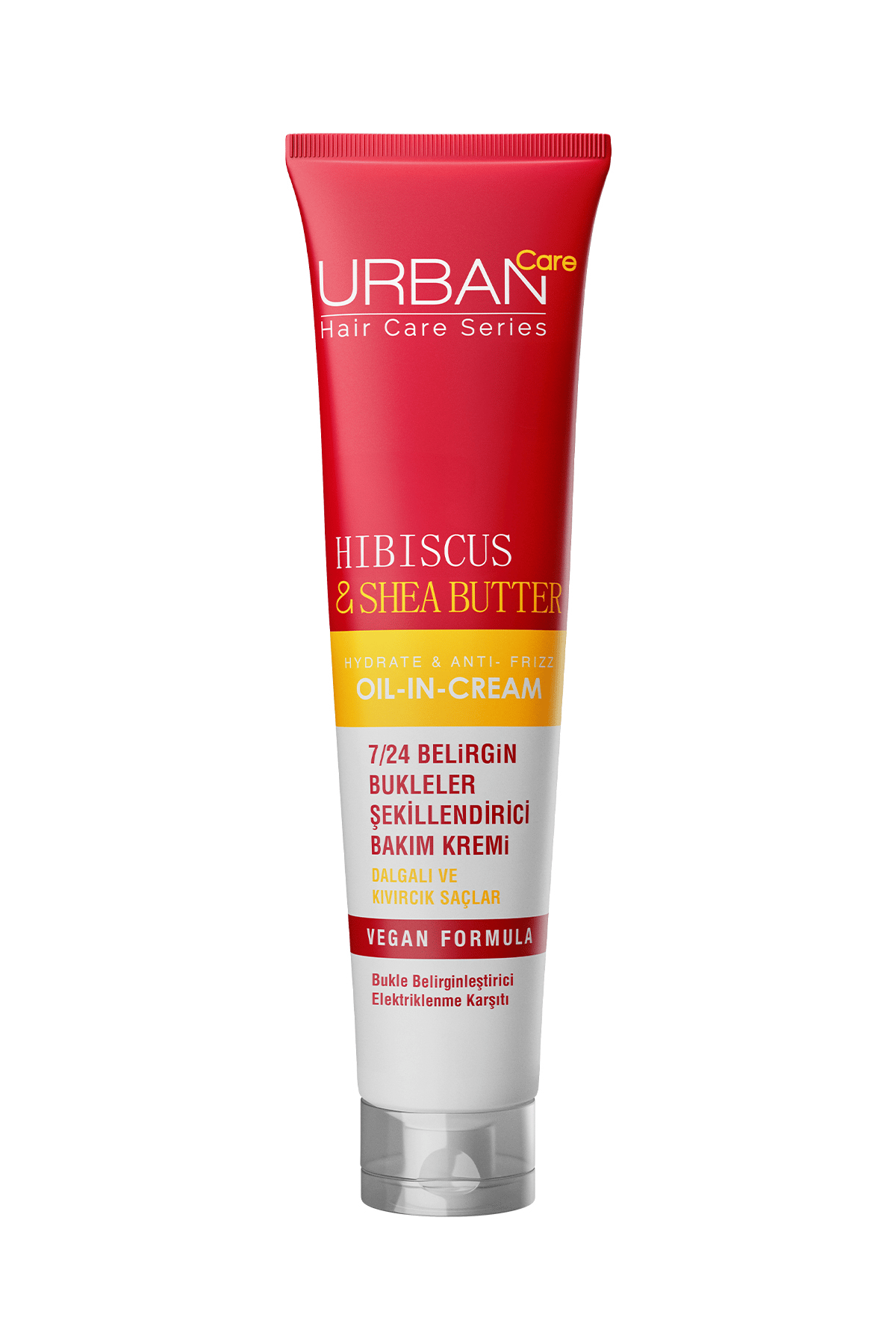 Urban Care Hibiscus & Shea Butter Kıvırcık ve Dalgalı Saçlara Özel Durulanmayan Bakım Kremi-vegan-175ml
