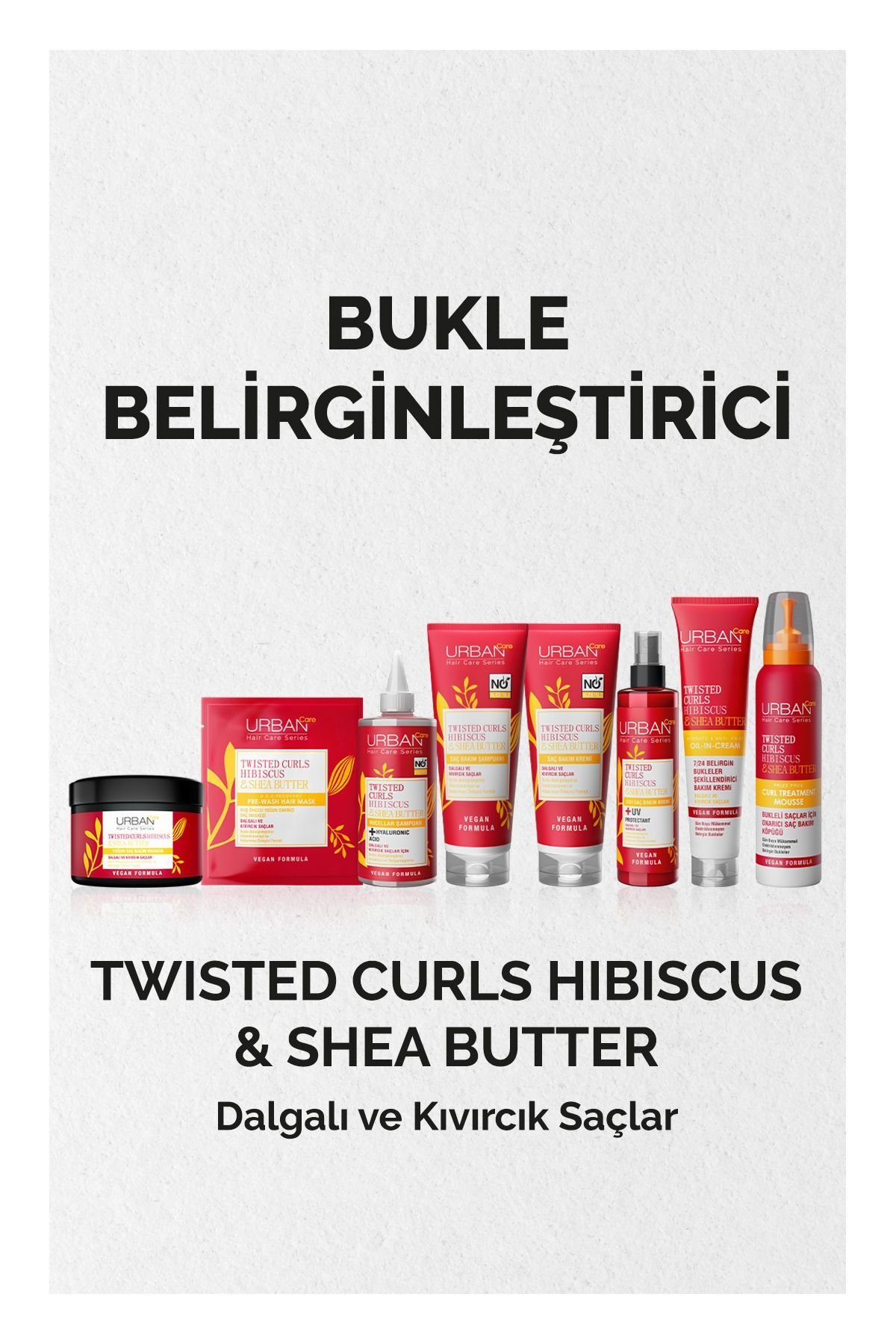 Urban Care Hibiscus & Shea Butter Kıvırcık ve Dalgalı Saçlara Özel Micellar Şampuan 2x340 ml-sülfatsız