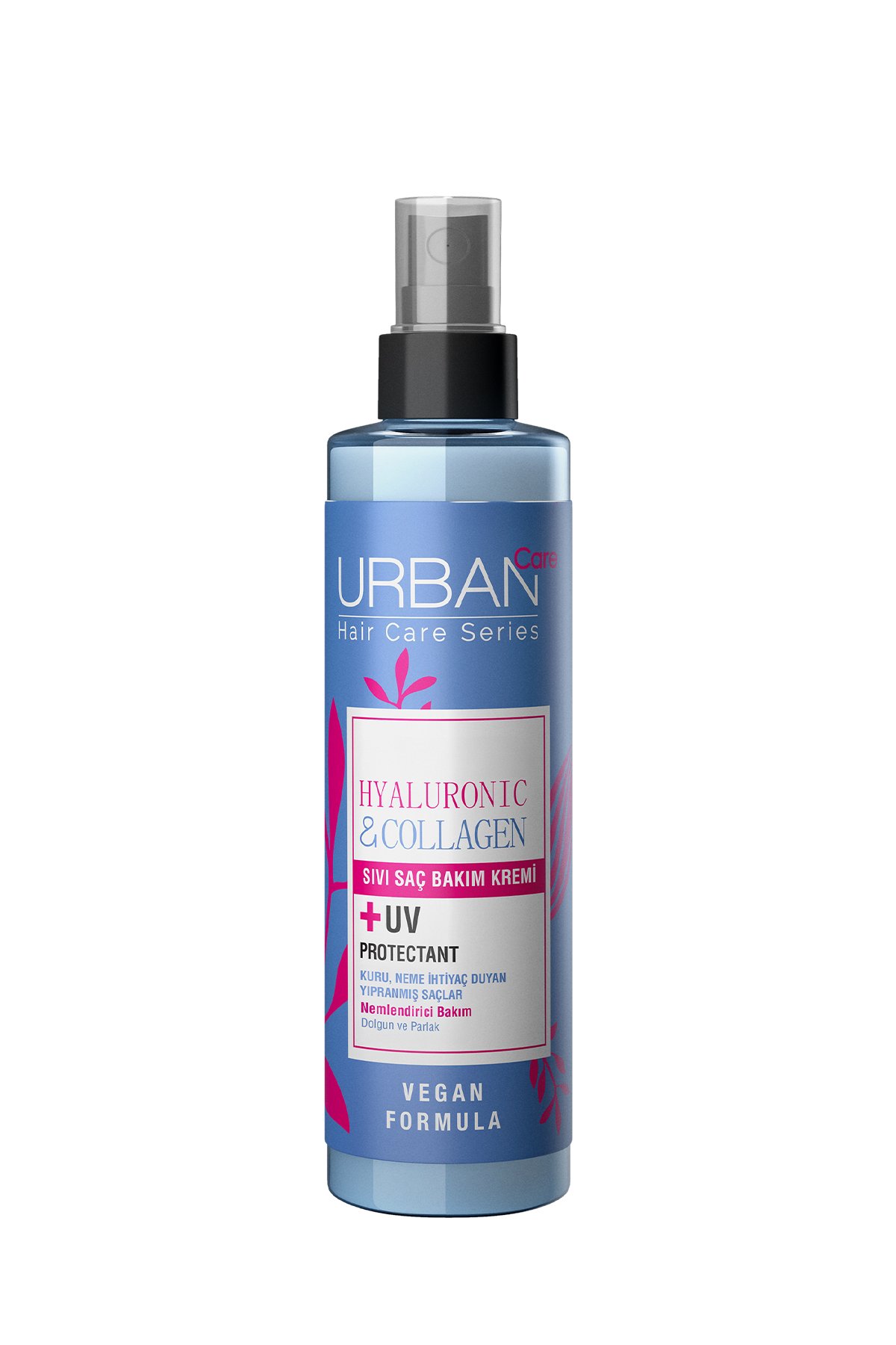 Urban Care Hyaluronik Asit & Kolajen Kuru ve Cansız Saçlara Özel Durulanmayan Sıvı Saç Bakım Kremi-200ml-vegan