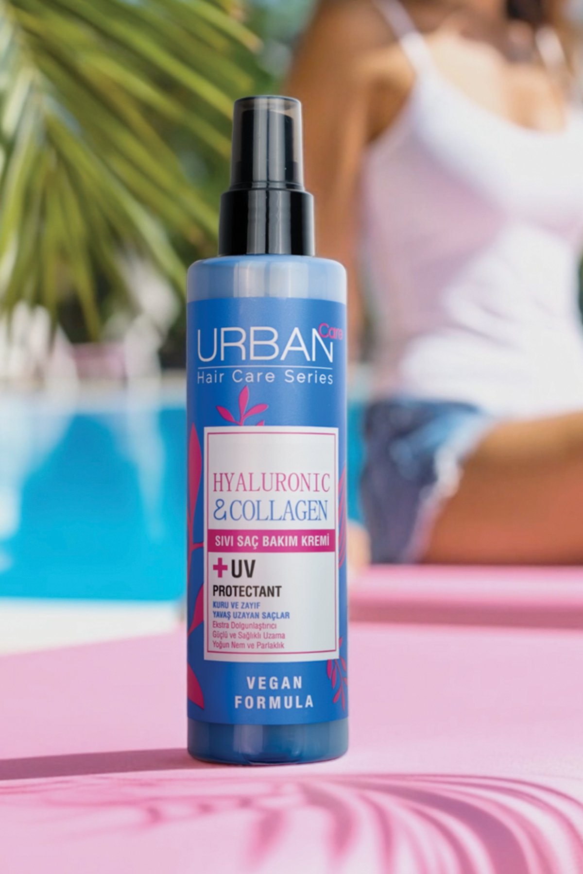 Urban Care Hyaluronik Asit & Kolajen Kuru ve Cansız Saçlara Özel Durulanmayan Sıvı Saç Bakım Kremi-200ml-vegan