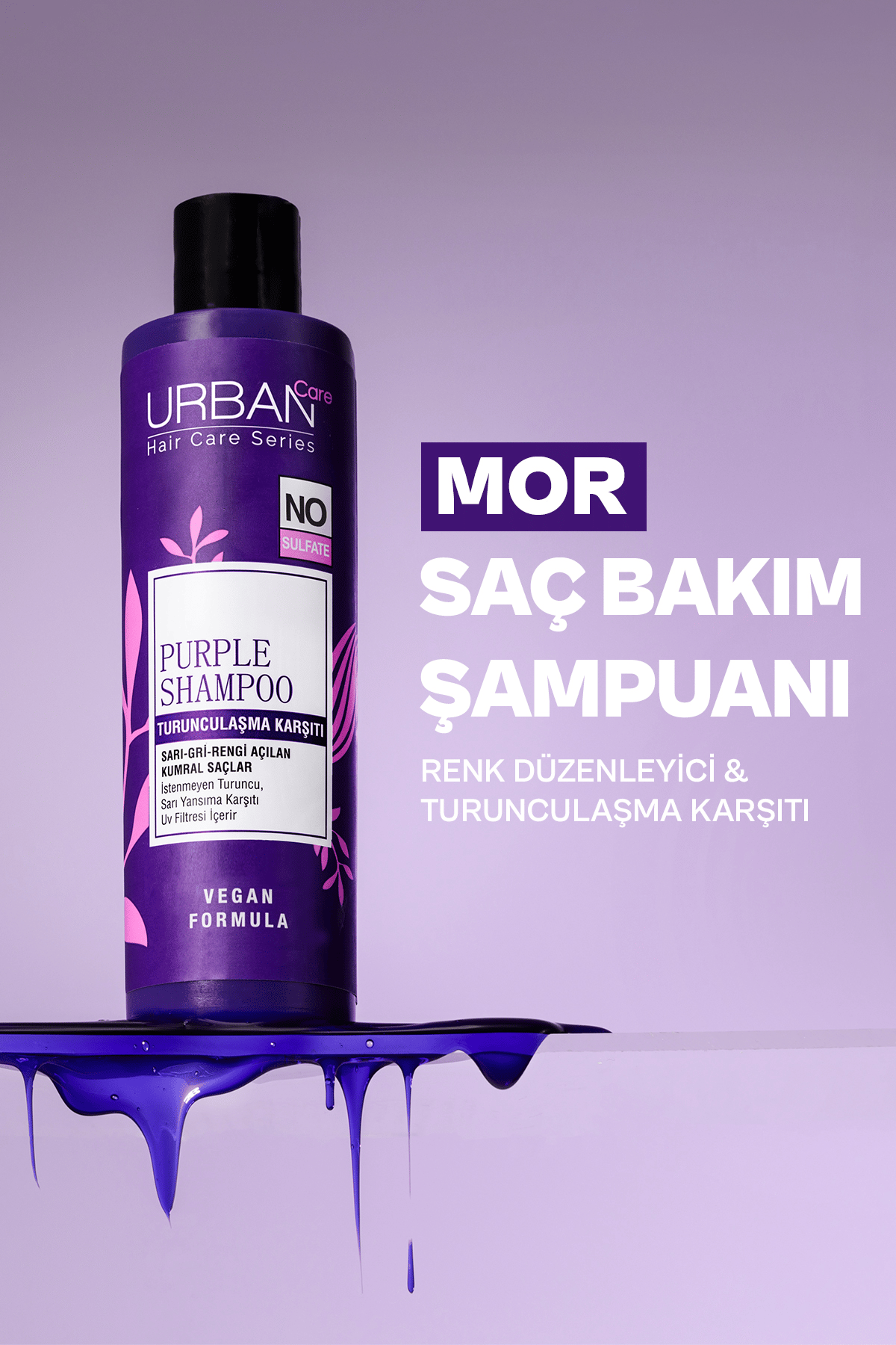 Urban Care Mor Turunculaşma Karşıtı Saç Bakım Şampuanı-250 ml-sülfatsız