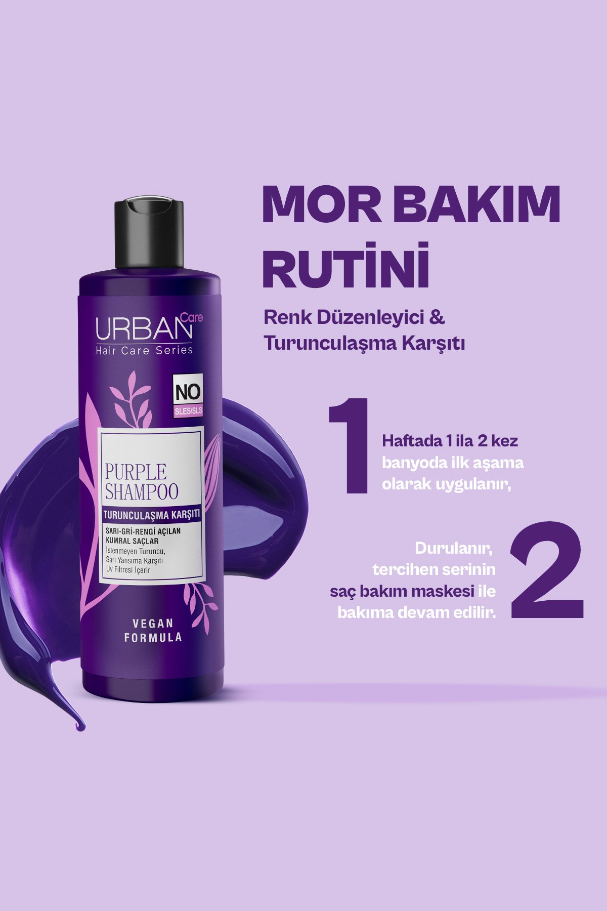 Urban Care Mor Turunculaşma Karşıtı Saç Bakım Şampuanı-250 ml-sülfatsız
