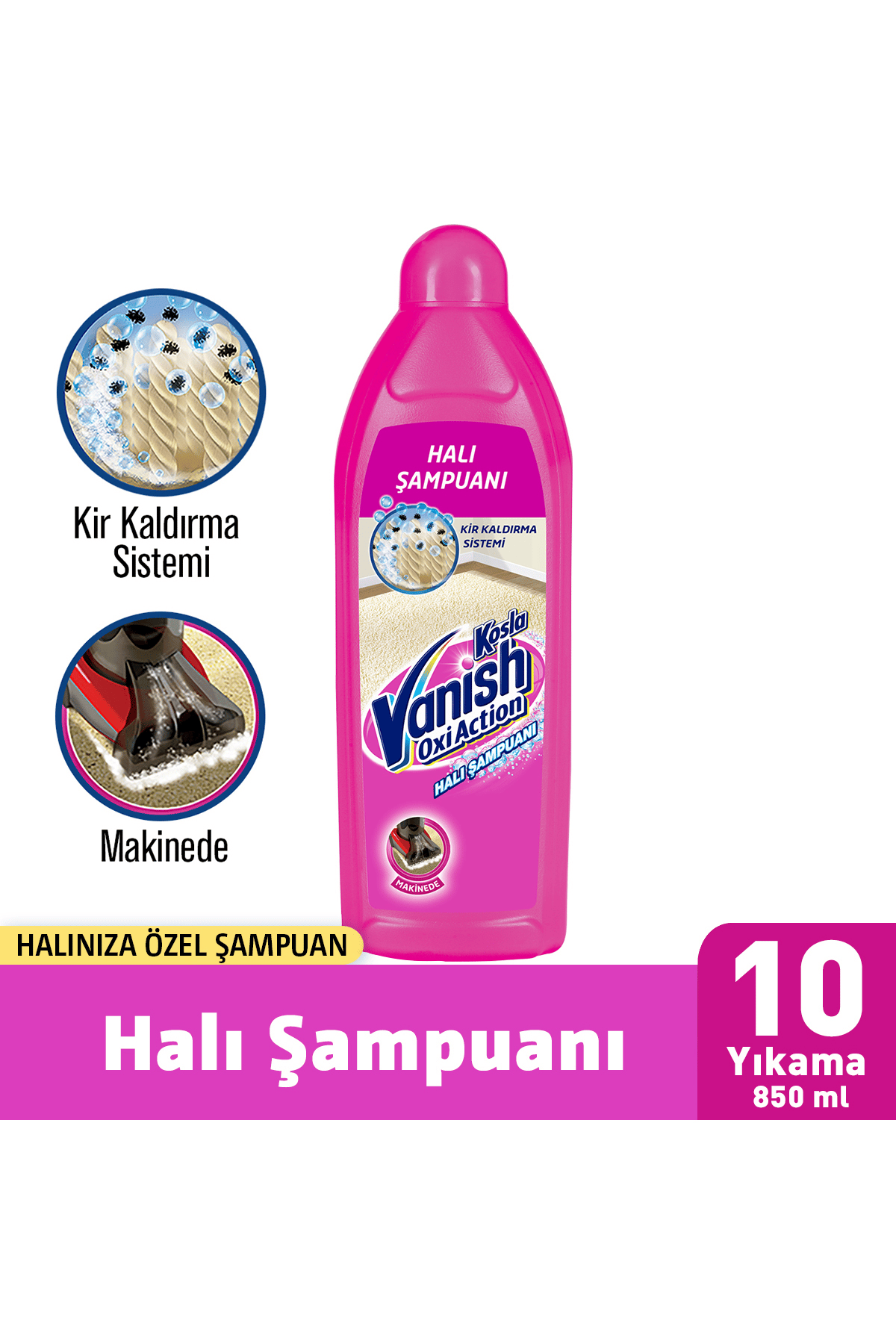 Vanish Kosla Halı Şampuanı Makine Yıkama 850ml