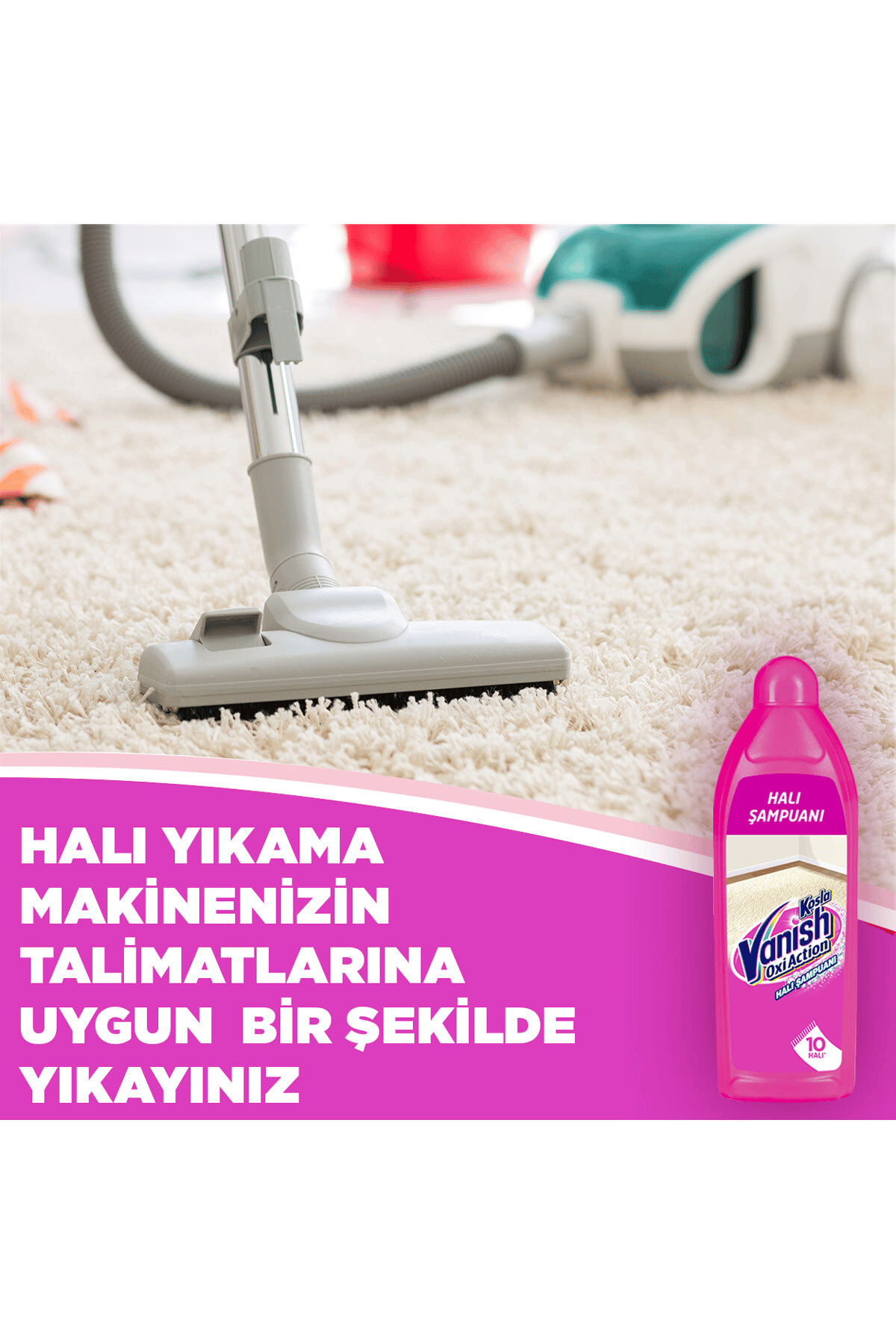 Vanish Kosla Halı Şampuanı Makine Yıkama 850ml