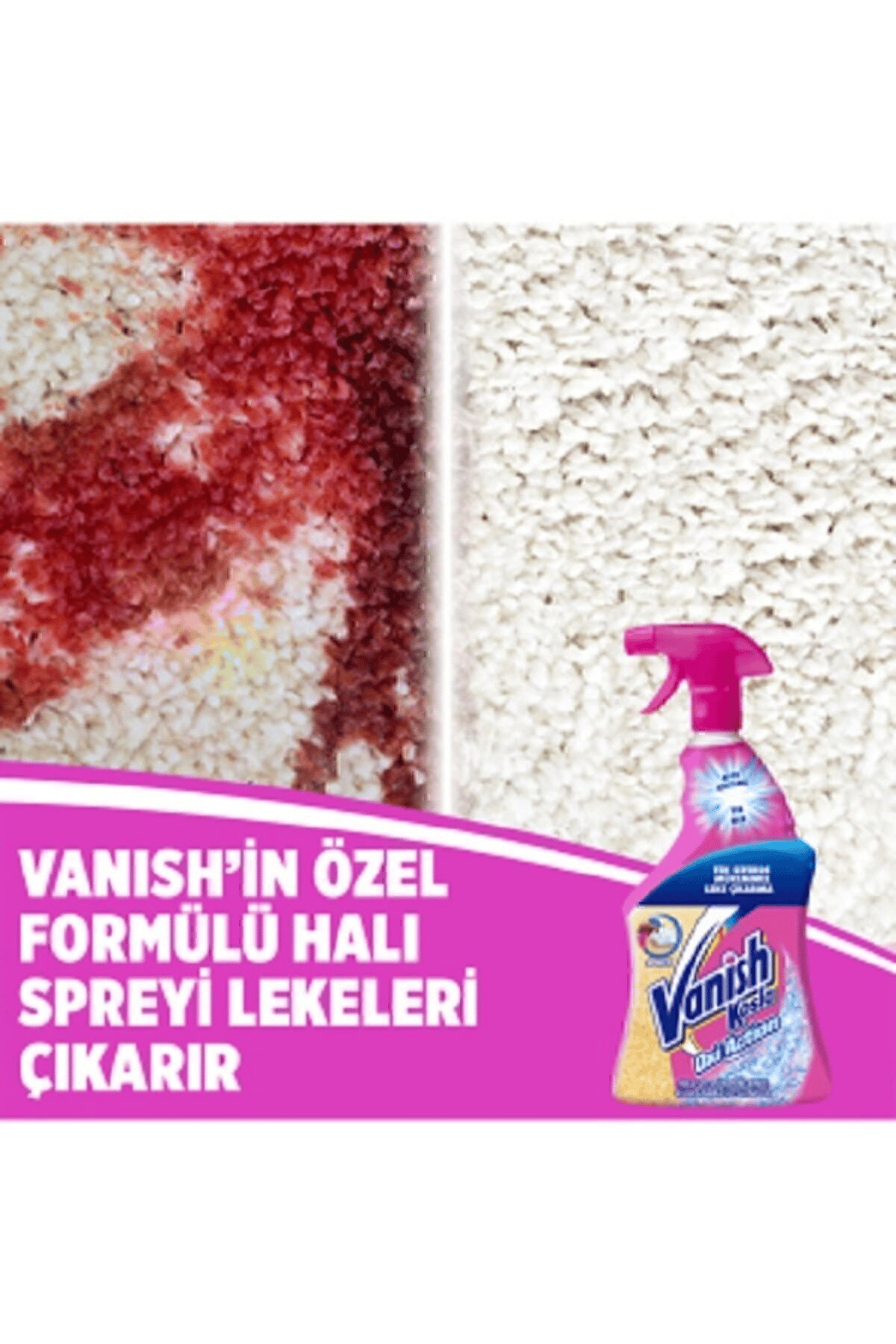 Vanish Kosla Zorlu Lekeler Için Leke Çıkarıcı Pratik Sprey Halı Ve Döşeme 500 ml