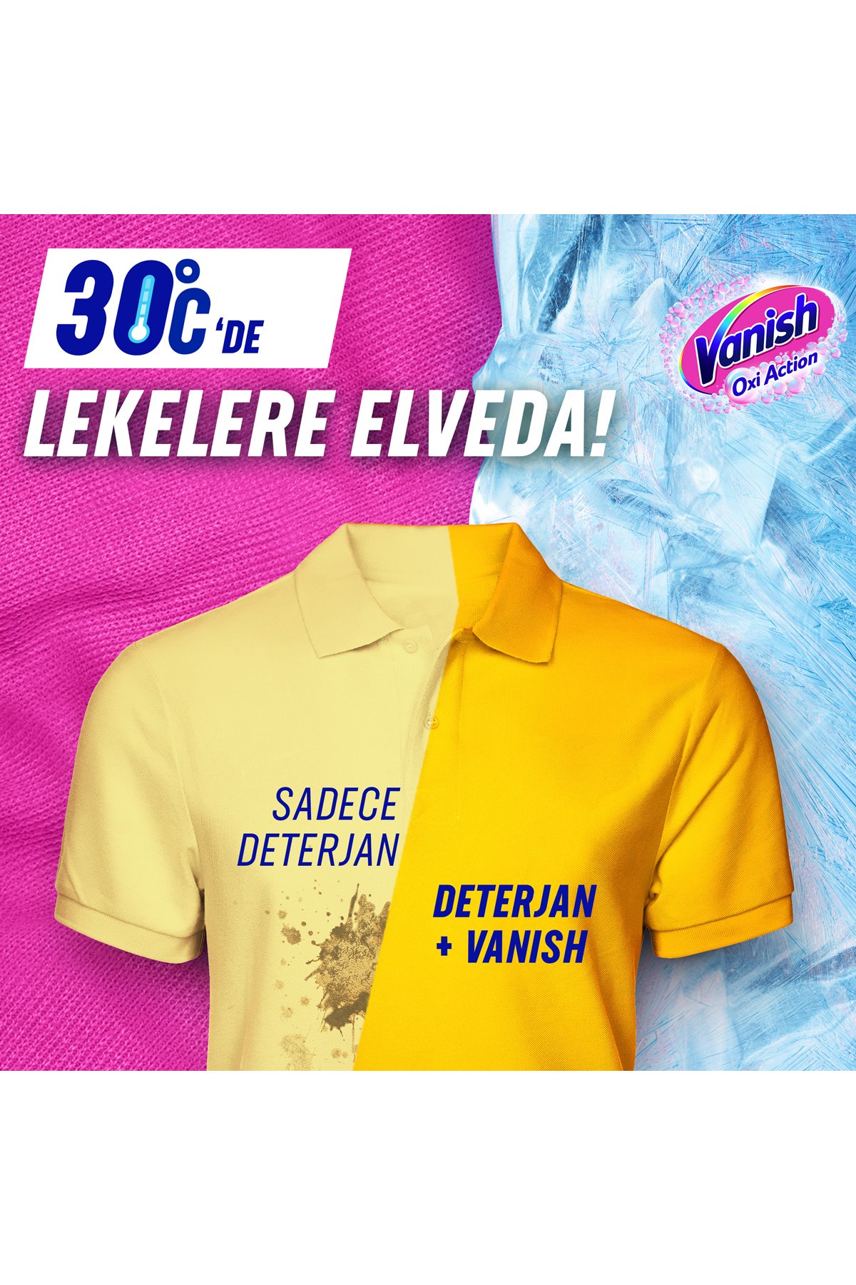 Vanish Oxi Action Multipower Beyazlar Gold 1000 ml + Pembe Gold 1000 ml Sıvı Deterjan Güçlendirici ve Leke Çıkarıcı 