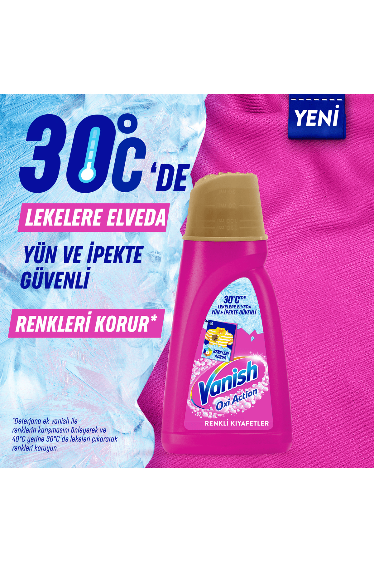 Vanish Oxi Action Multipower Beyazlar Gold 1000 ml + Pembe Gold 1000 ml Sıvı Deterjan Güçlendirici ve Leke Çıkarıcı 
