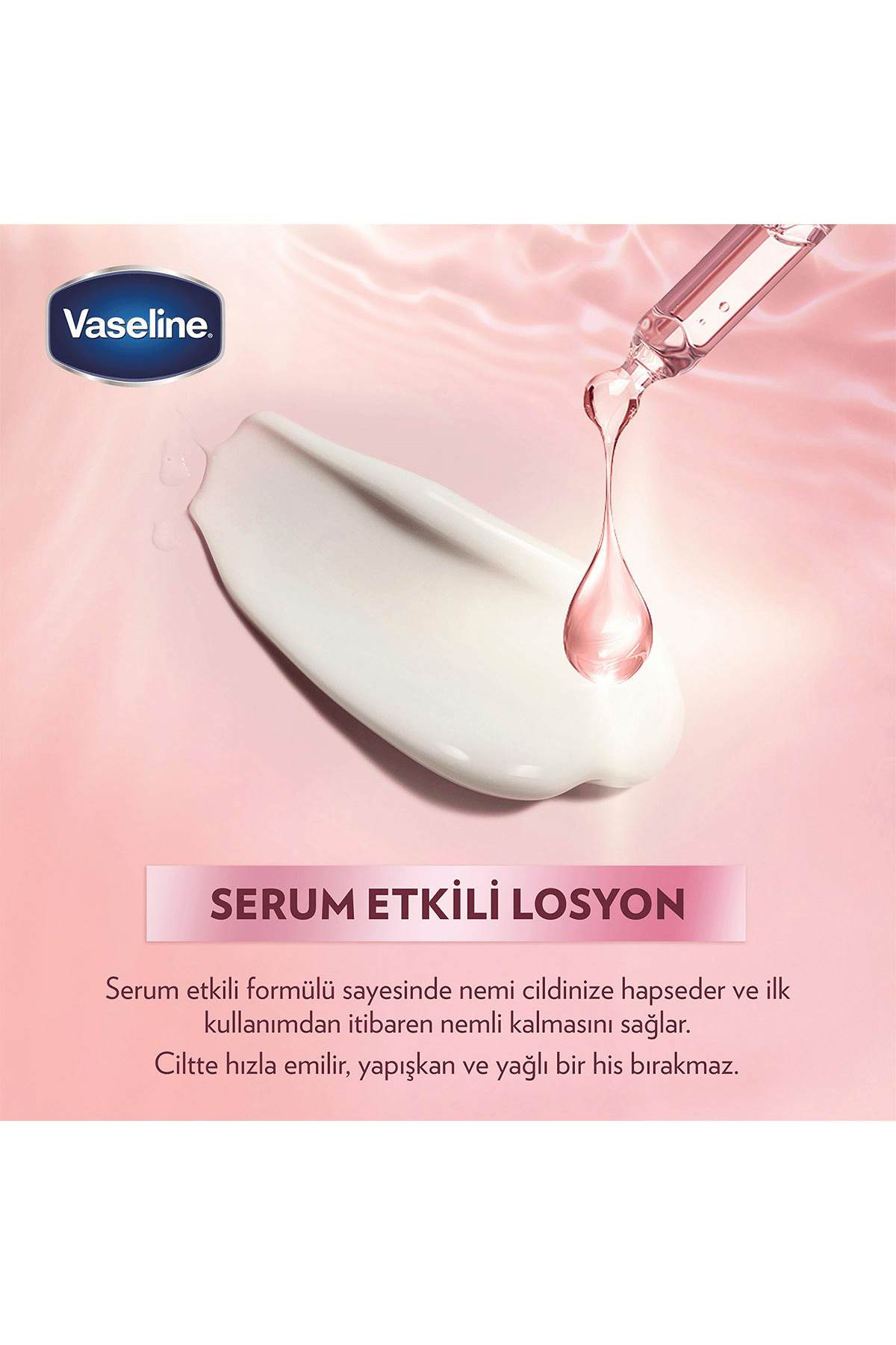 Vaseline Gluta Hya Serum Etkili Vücut Losyonu Canlandırıcı Parlaklık 200 ml X2