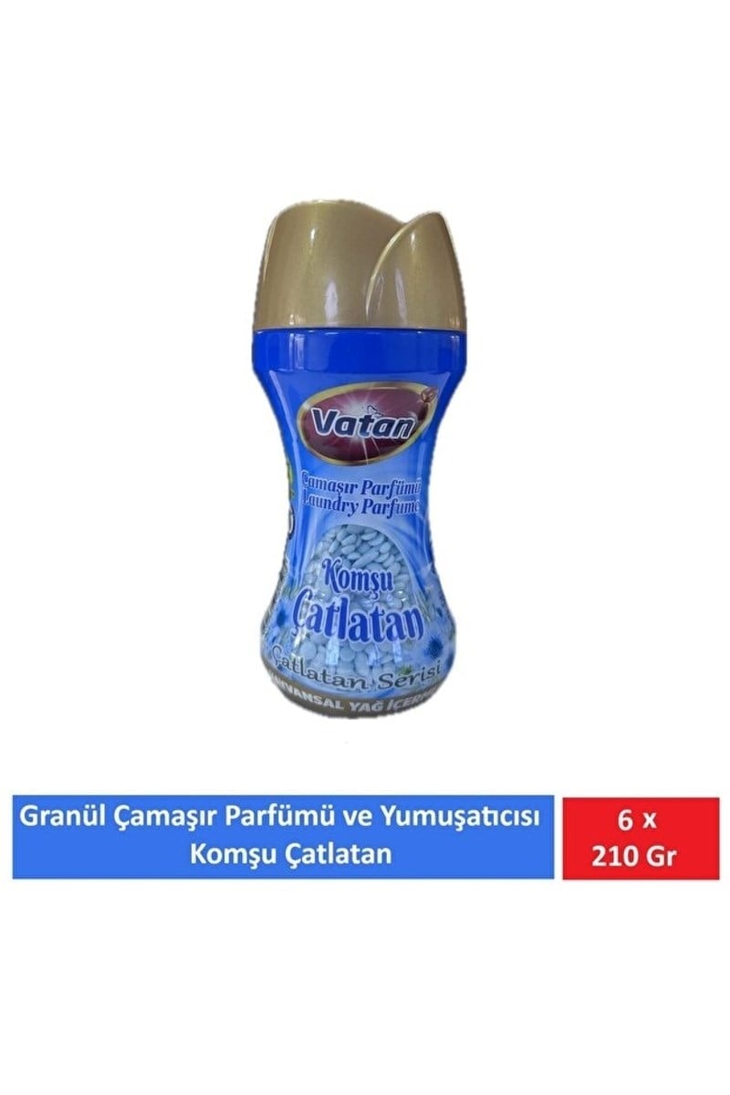 Vatan Granül Çamaşır Parfümü Ve Yumuşatıcı Komşu Çatlatan 210 Gr x 6 Adet