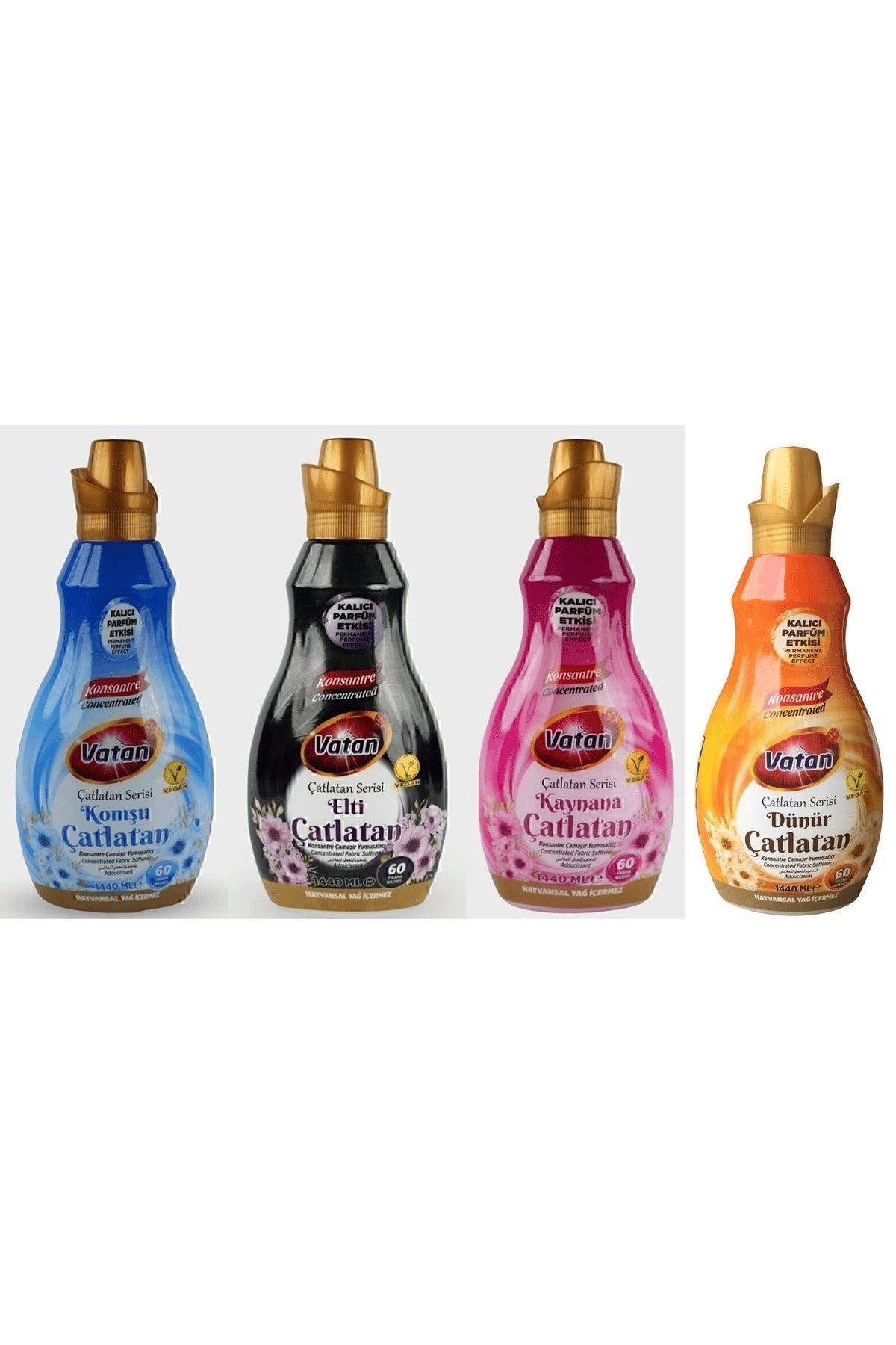 Vatan Yumuşatıcı 1440 ml 4'lü Set: Elti+Kaynana+Komşu+Dünür