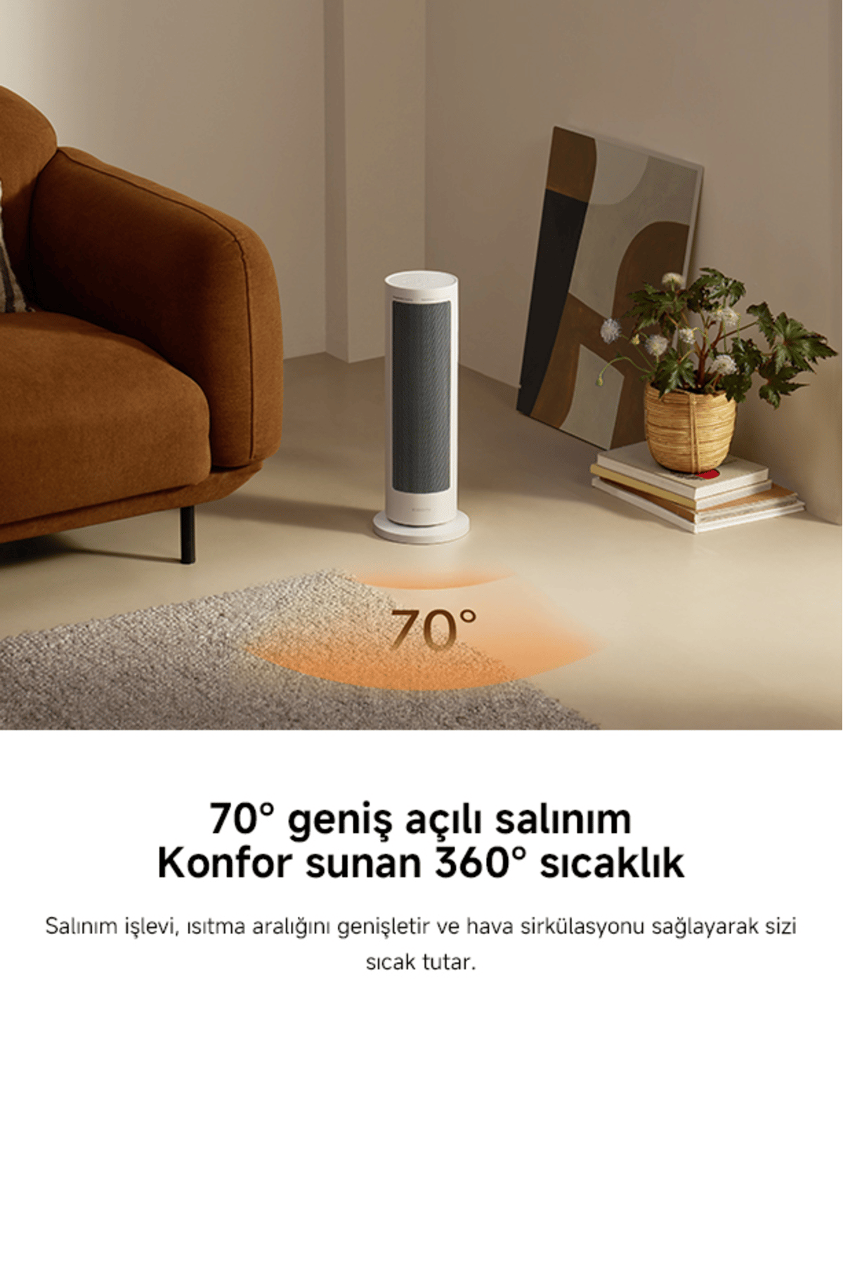 Xiaomi Smart Graphene Heater 2000 W Seramik Isıtıcı (Xiaomi Türkiye Garantili)