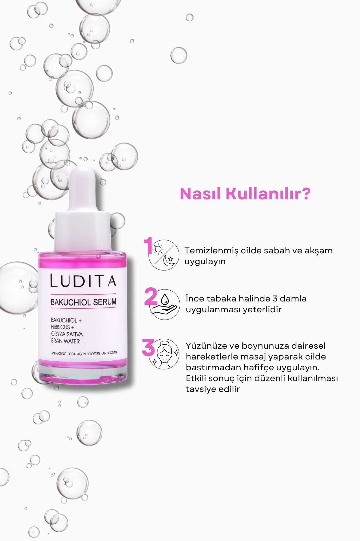 Yaşlanma Karşıtı Bakuchiol + Hibiscus Serum ( Retinol Alternatifi )