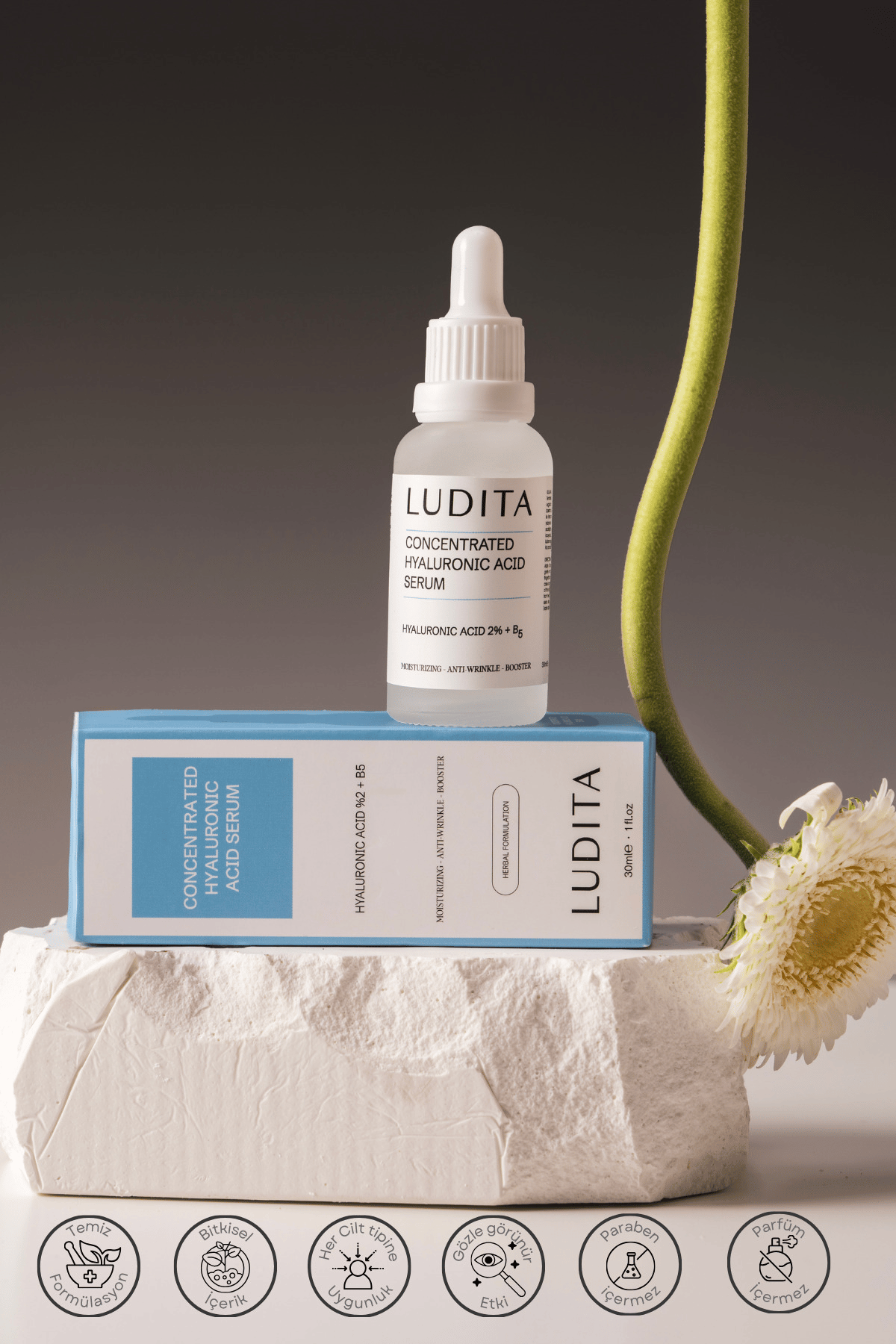 Yoğun Nemlendirici Ve Onarıcı Serum ( Hyaluronic Acid + B5 )