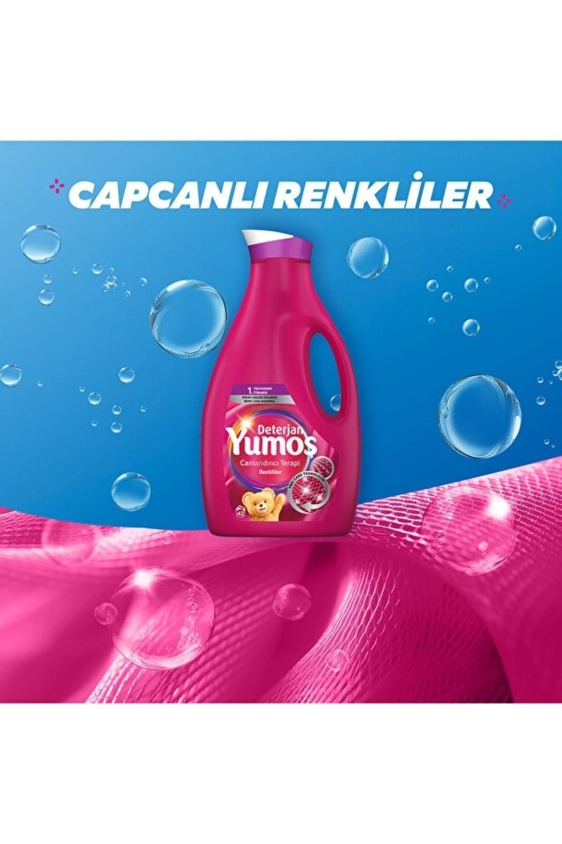 Yumoş Çamaşır Deterjanı Siyahlar 1x + Renkliler 1x 2500 ml 
